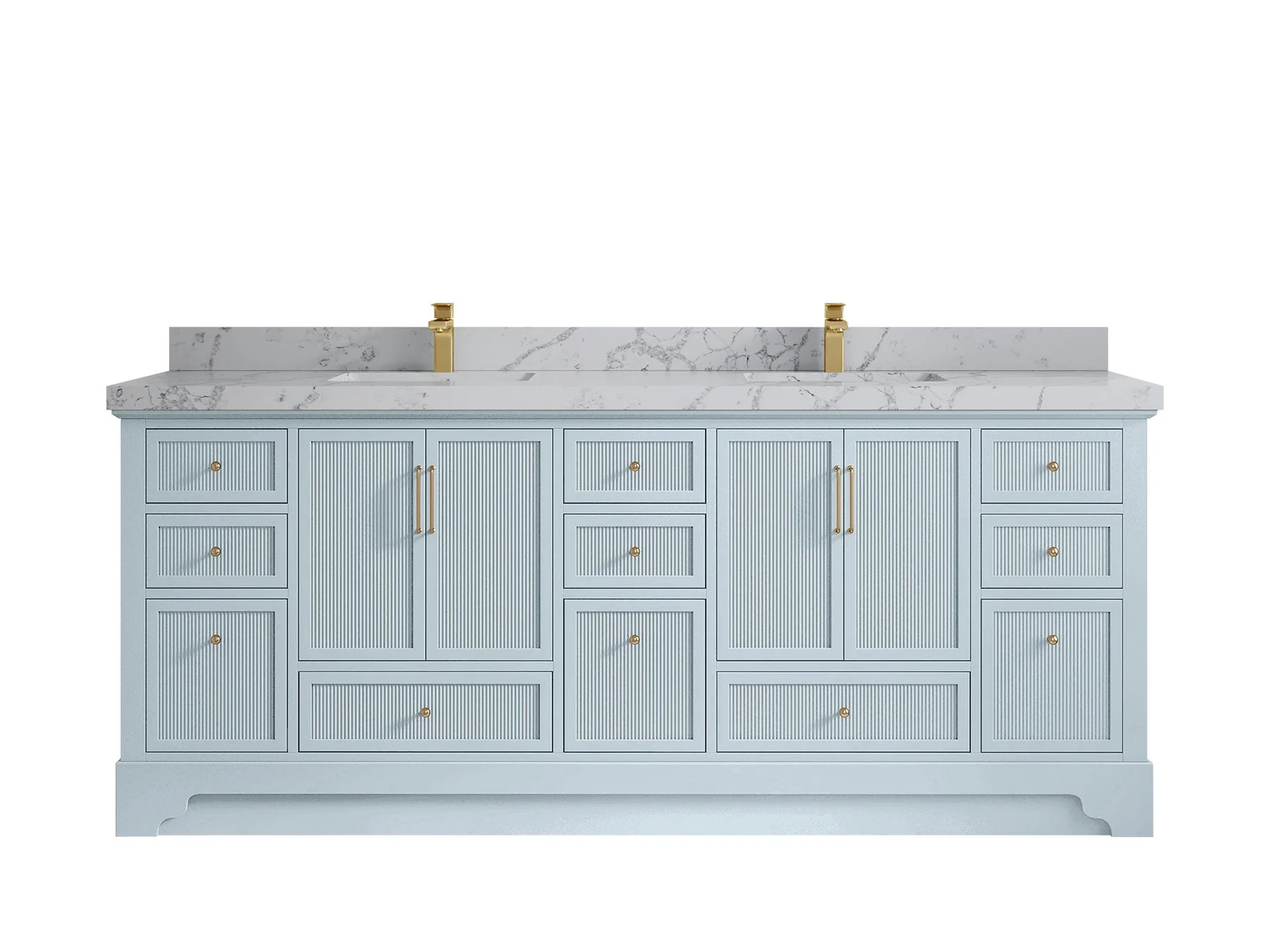 Alys 84 in. W x 22 in. D Double Sink Bathroom Vanity - Image 46