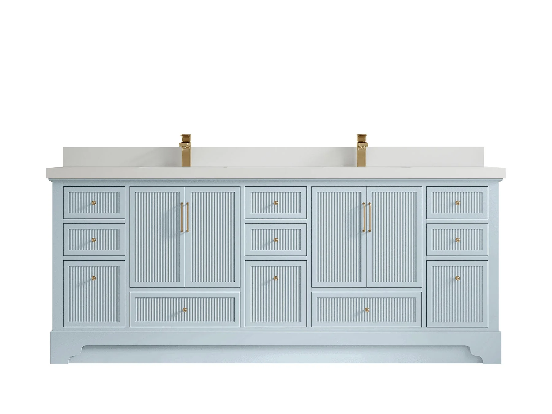 Alys 84 in. W x 22 in. D Double Sink Bathroom Vanity - Image 48