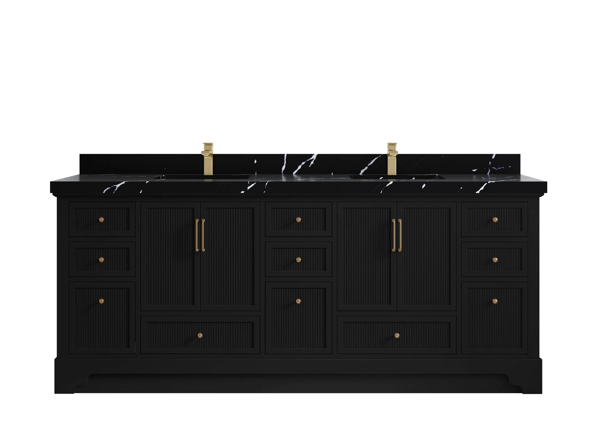 Alys 84 in. W x 22 in. D Double Sink Bathroom Vanity - Image 8