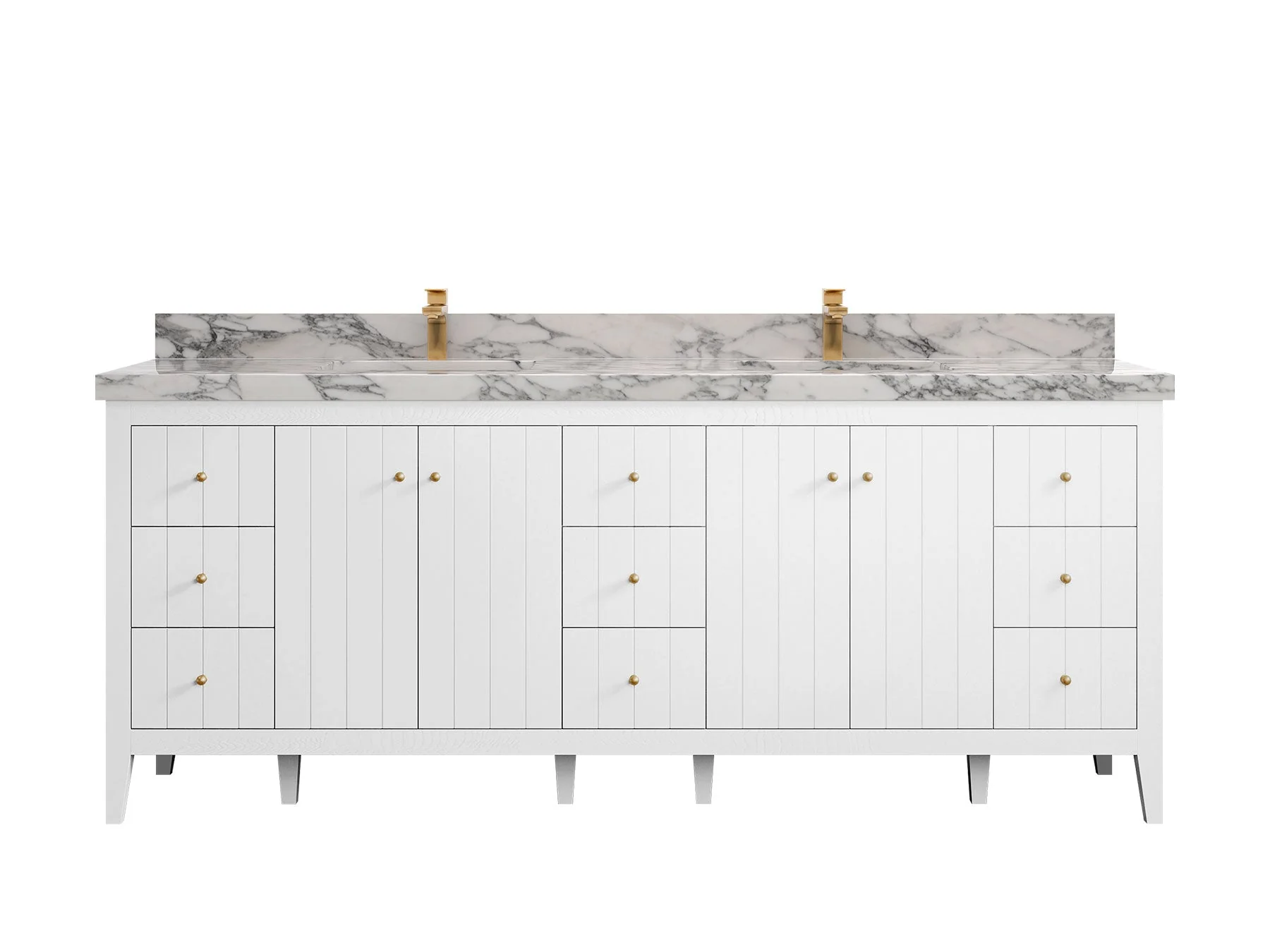 Atlanta 84 in. W x 22 in. D Double Sink Bathroom Vanity - Image 20