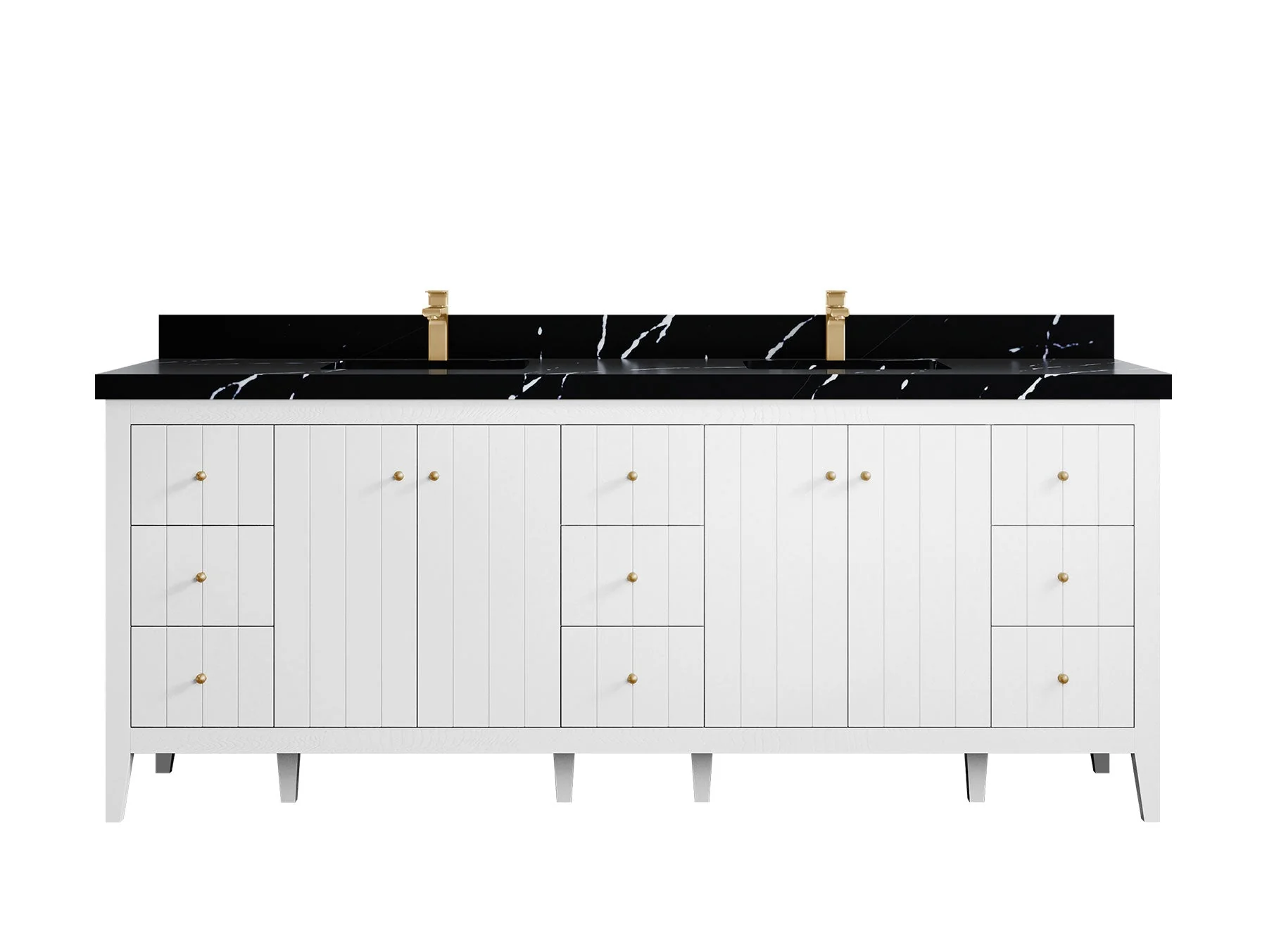 Atlanta 84 in. W x 22 in. D Double Sink Bathroom Vanity - Image 22