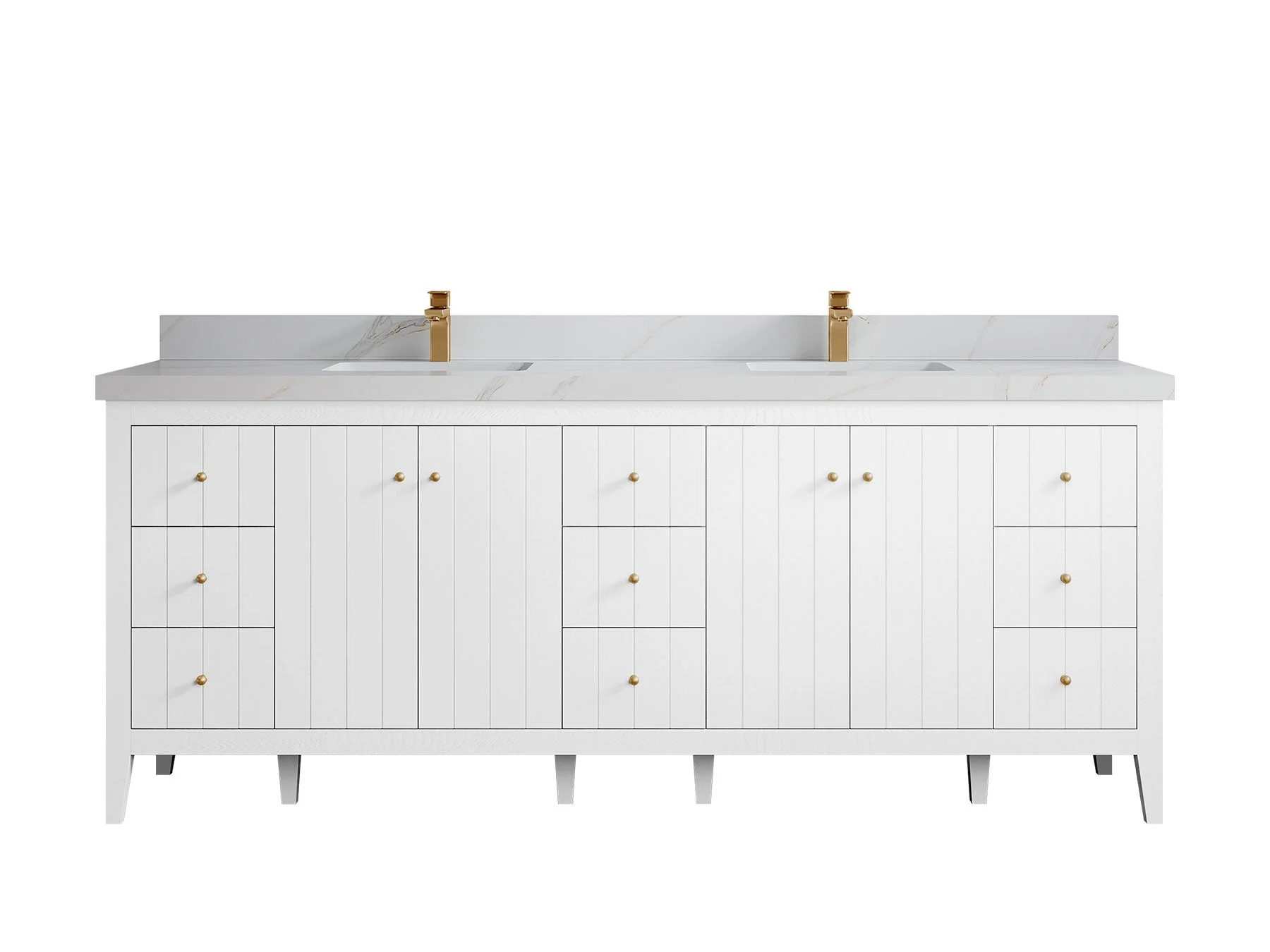 Atlanta 84 in. W x 22 in. D Double Sink Bathroom Vanity - Image 32