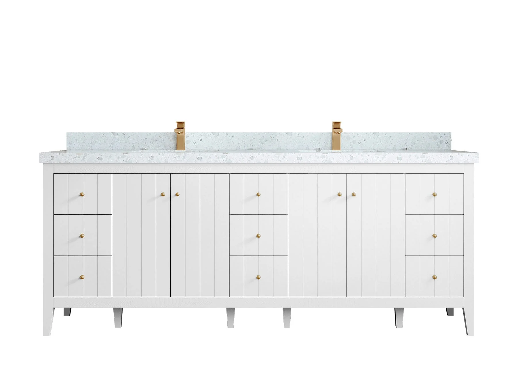 Atlanta 84 in. W x 22 in. D Double Sink Bathroom Vanity - Image 52