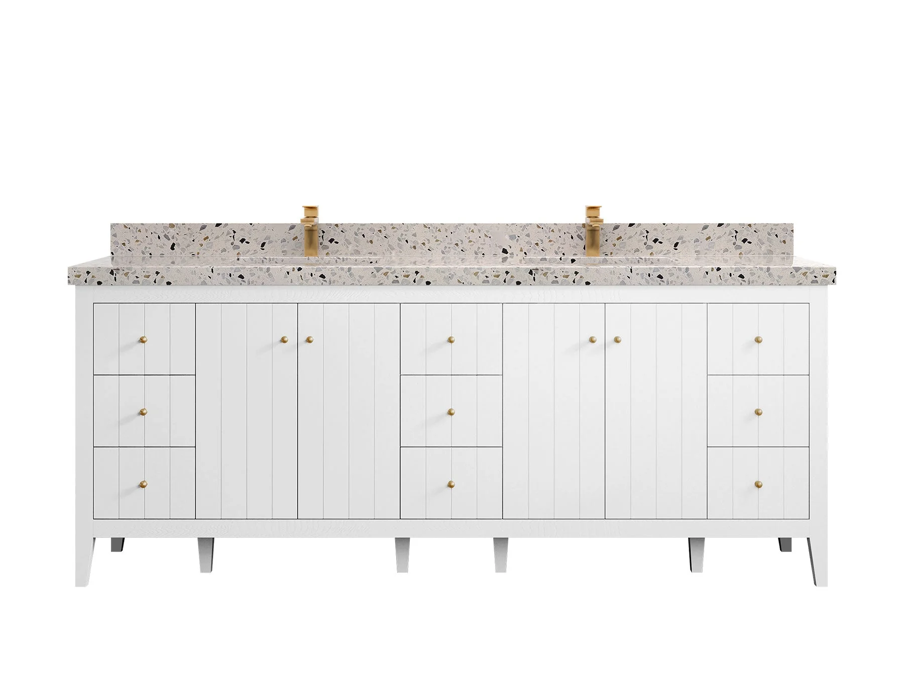Atlanta 84 in. W x 22 in. D Double Sink Bathroom Vanity - Image 54