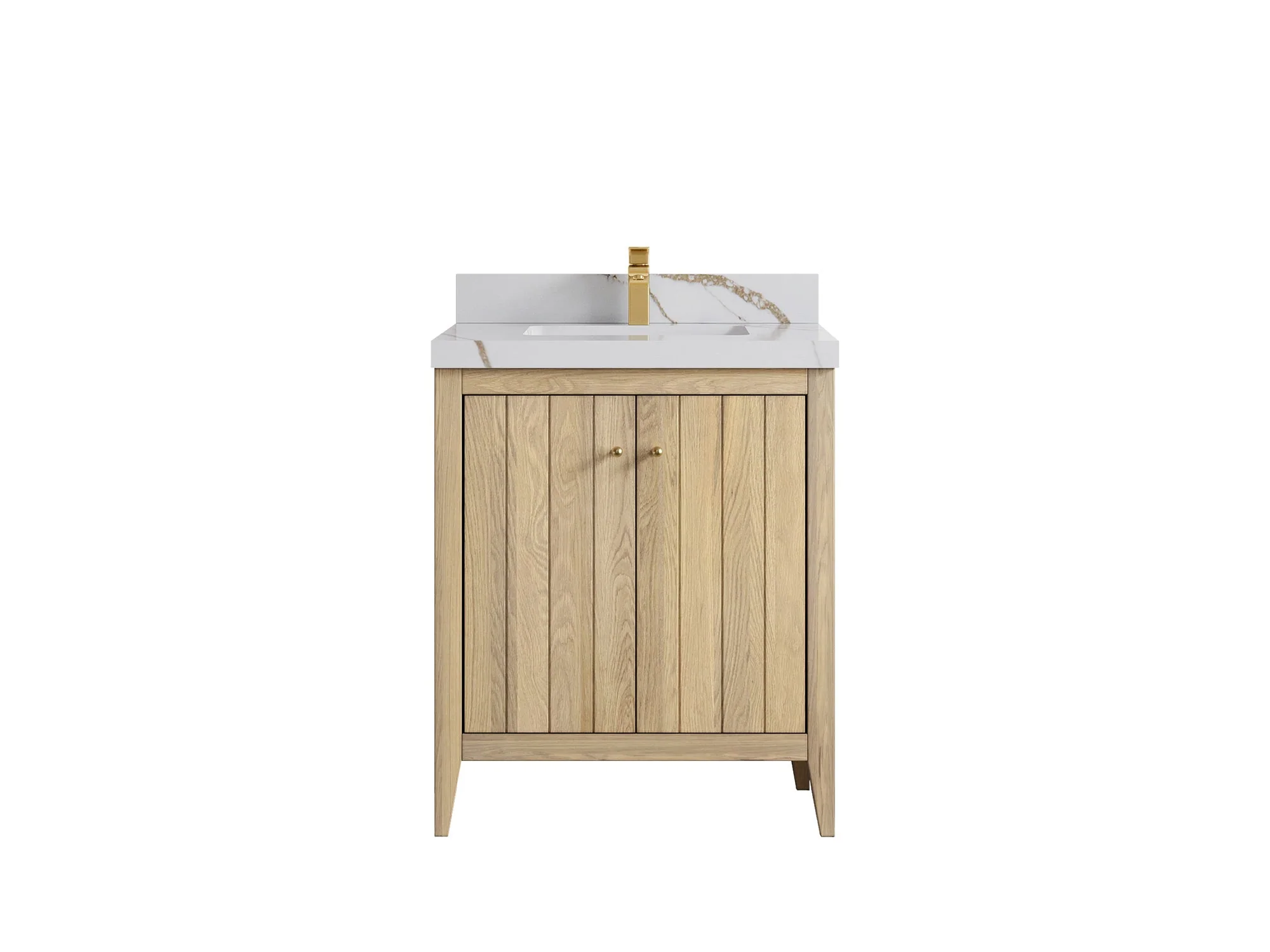 Atlanta White Oak 30 in. W x 22 in. D Single Sink Bathroom Vanity - Image 33