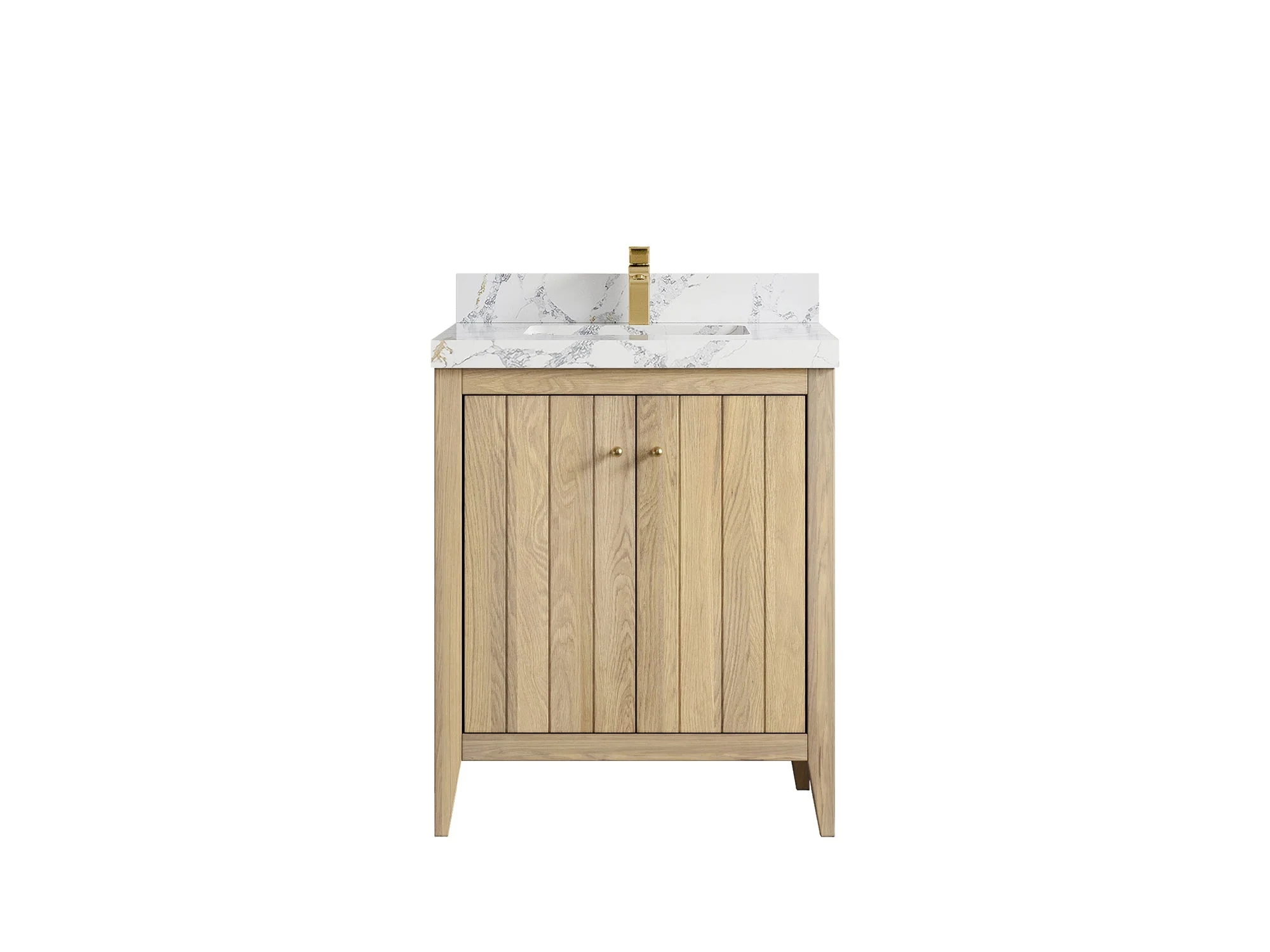 Atlanta White Oak 30 in. W x 22 in. D Single Sink Bathroom Vanity - Image 36