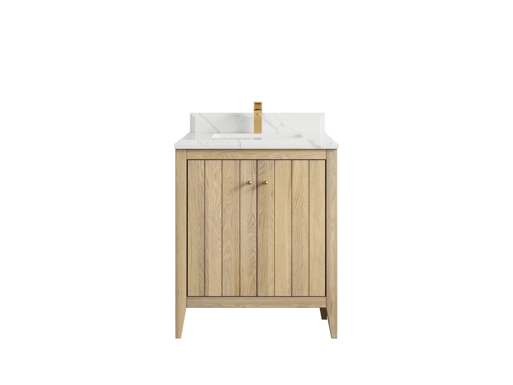Atlanta White Oak 30 in. W x 22 in. D Single Sink Bathroom Vanity - Image 38