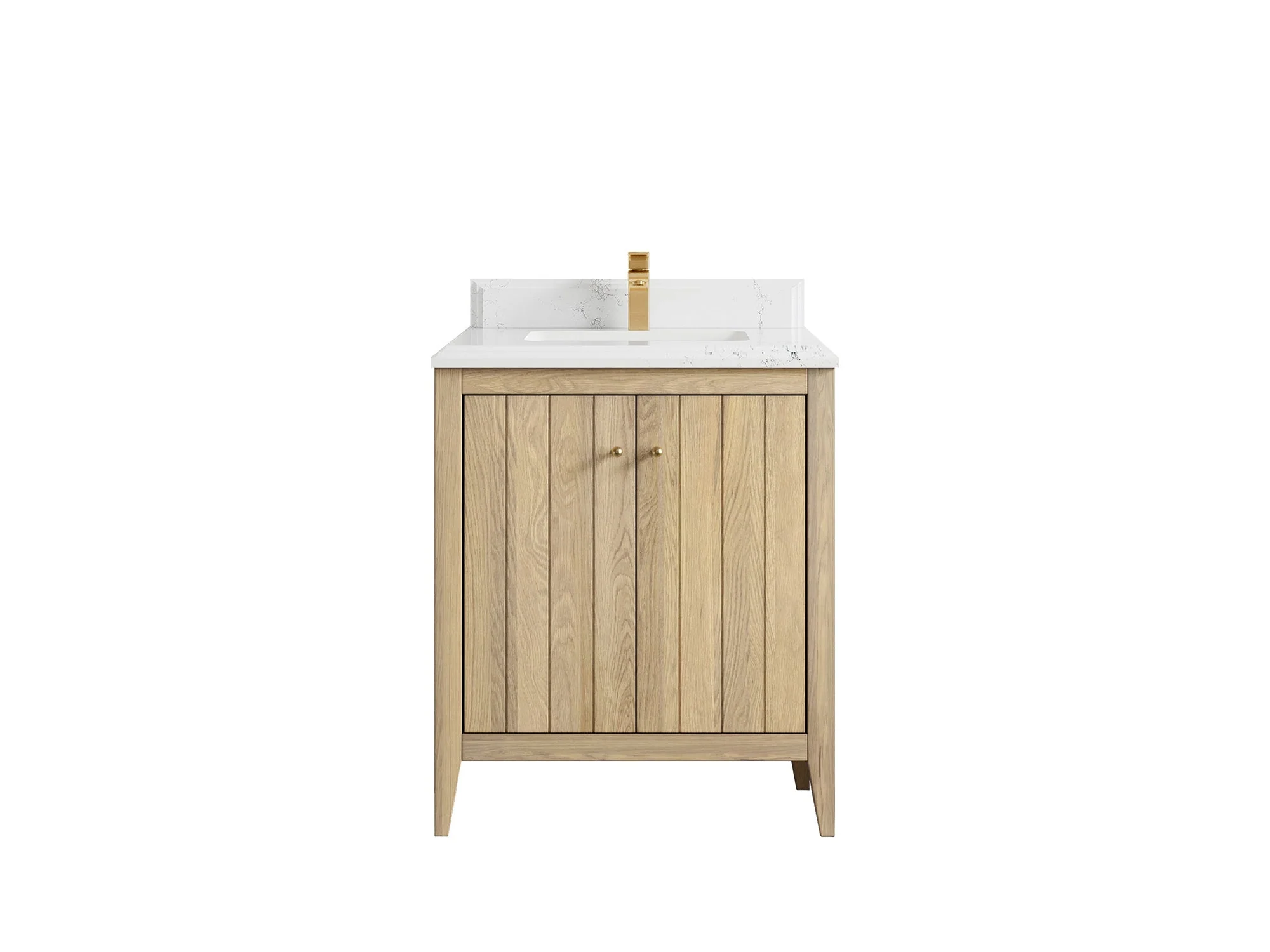 Atlanta White Oak 30 in. W x 22 in. D Single Sink Bathroom Vanity - Image 39