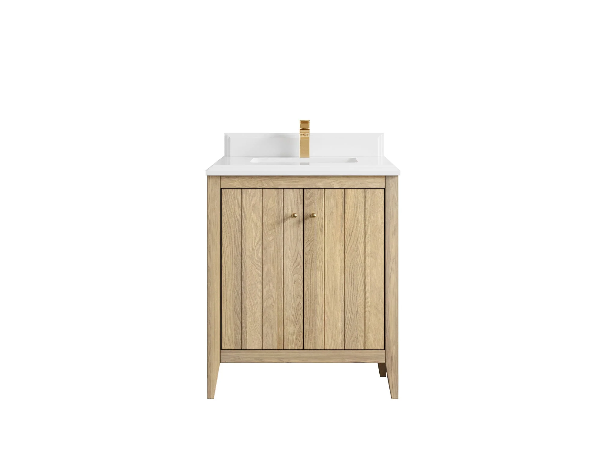 Atlanta White Oak 30 in. W x 22 in. D Single Sink Bathroom Vanity - Image 40