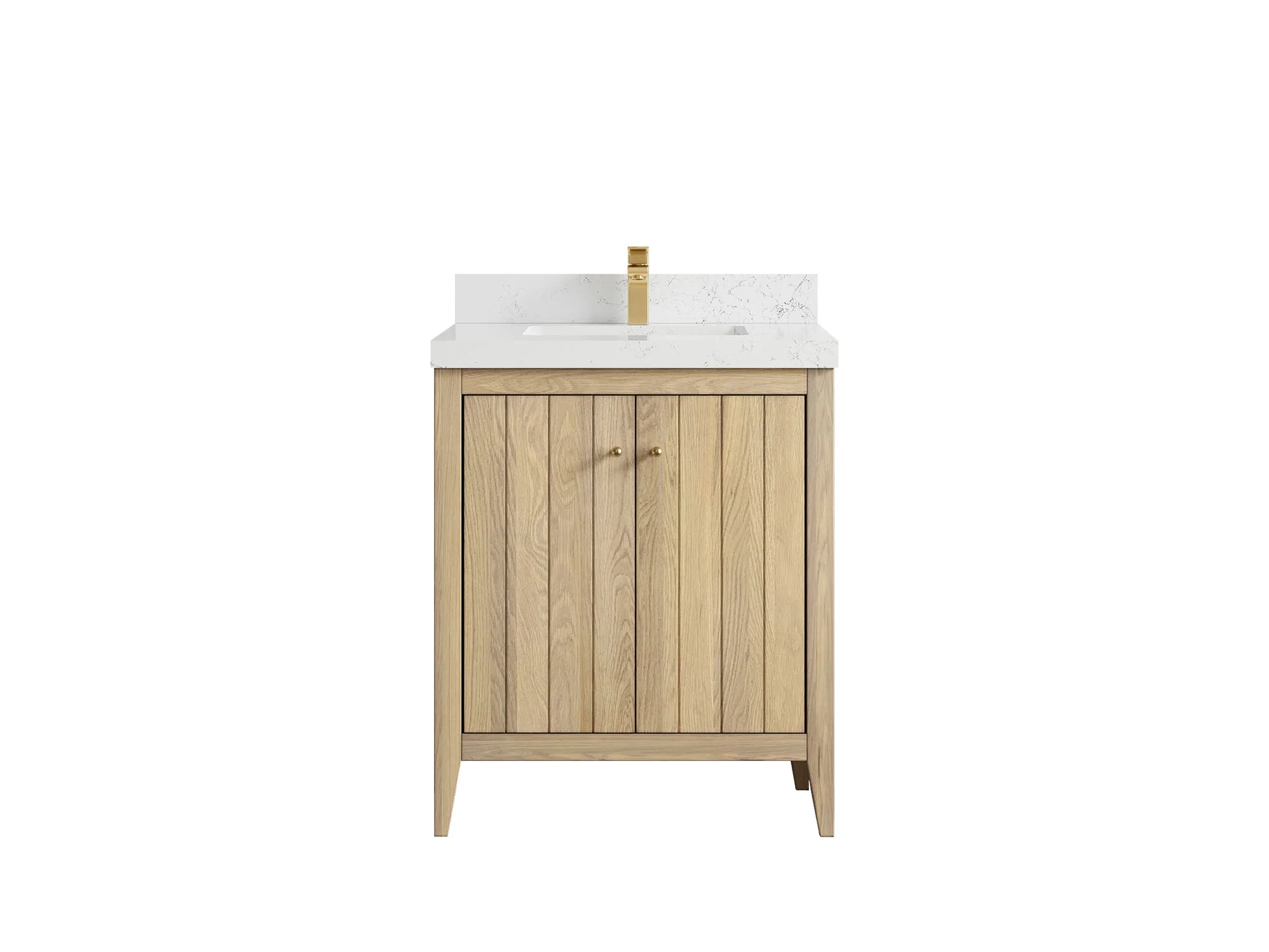 Atlanta White Oak 30 in. W x 22 in. D Single Sink Bathroom Vanity - Image 41
