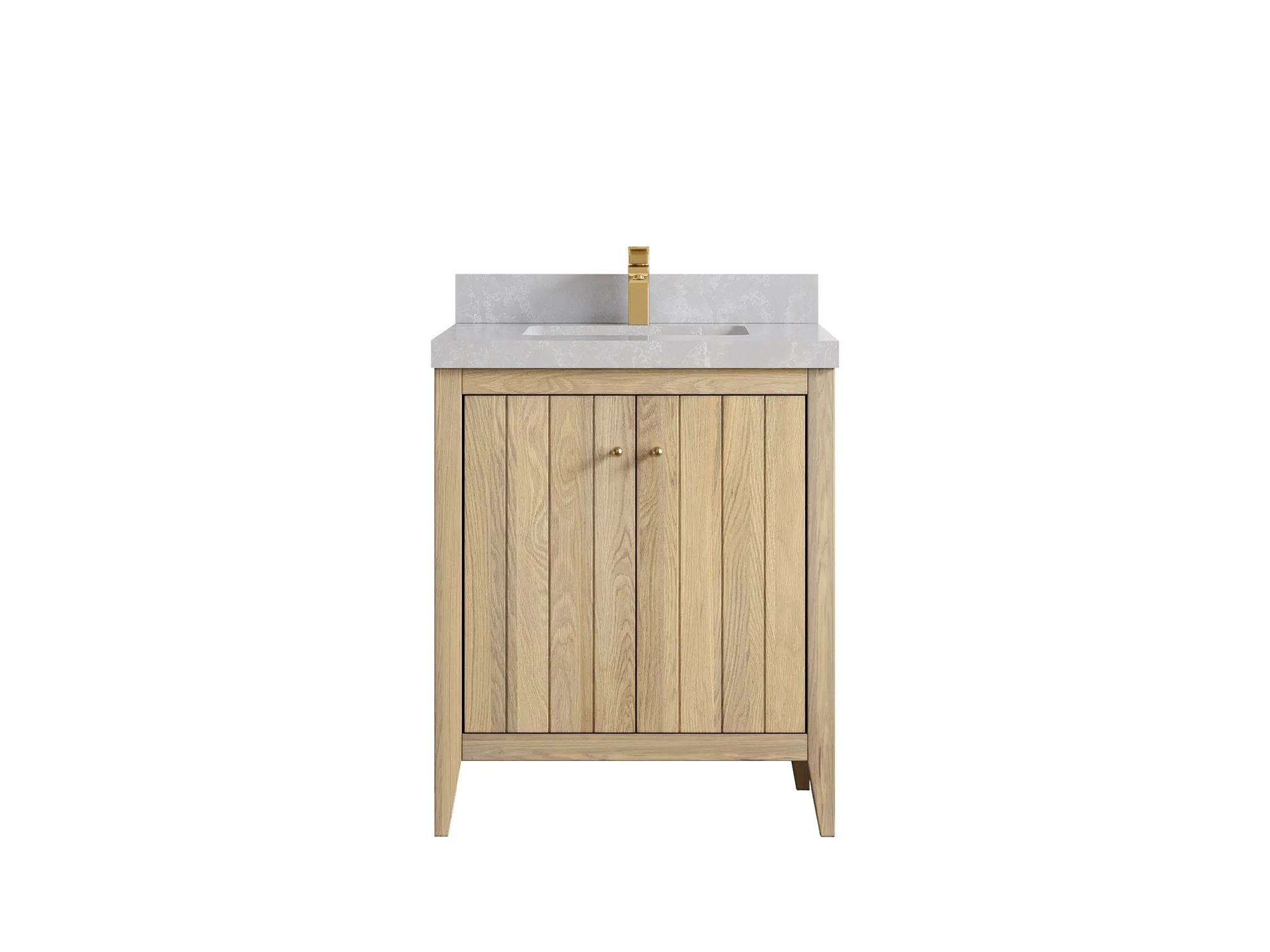 Atlanta White Oak 30 in. W x 22 in. D Single Sink Bathroom Vanity - Image 42