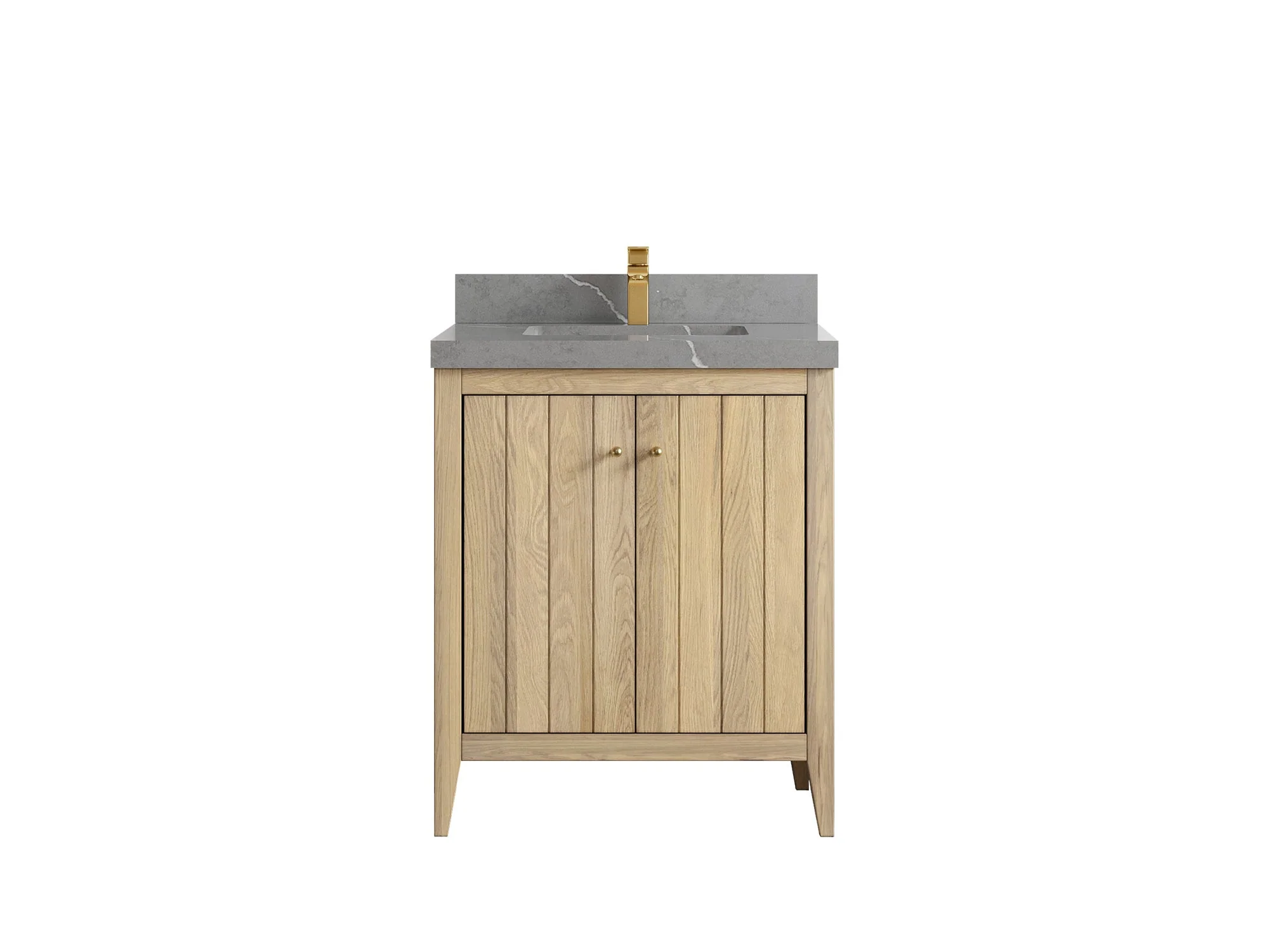 Atlanta White Oak 30 in. W x 22 in. D Single Sink Bathroom Vanity - Image 43
