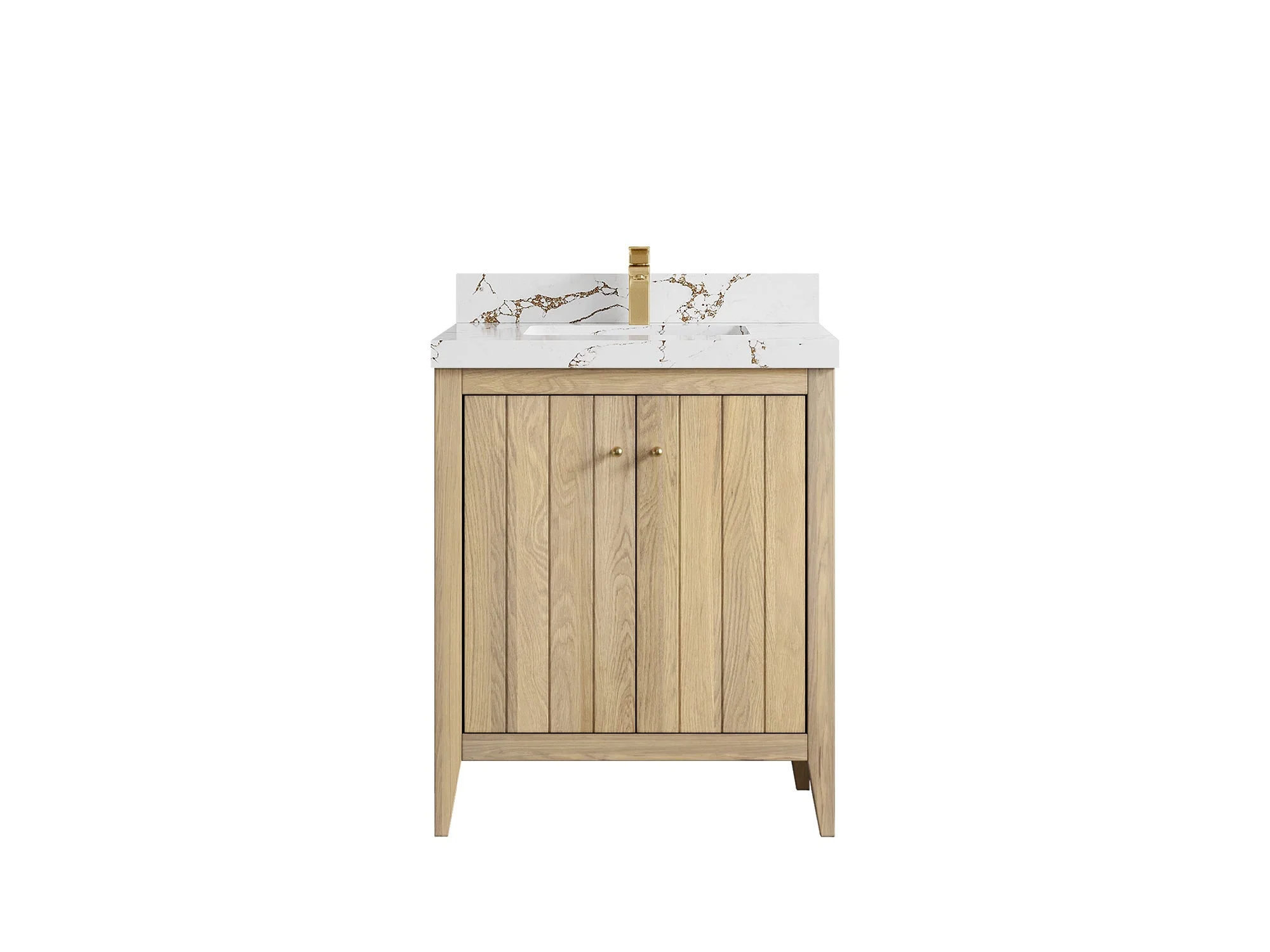 Atlanta White Oak 30 in. W x 22 in. D Single Sink Bathroom Vanity - Image 44