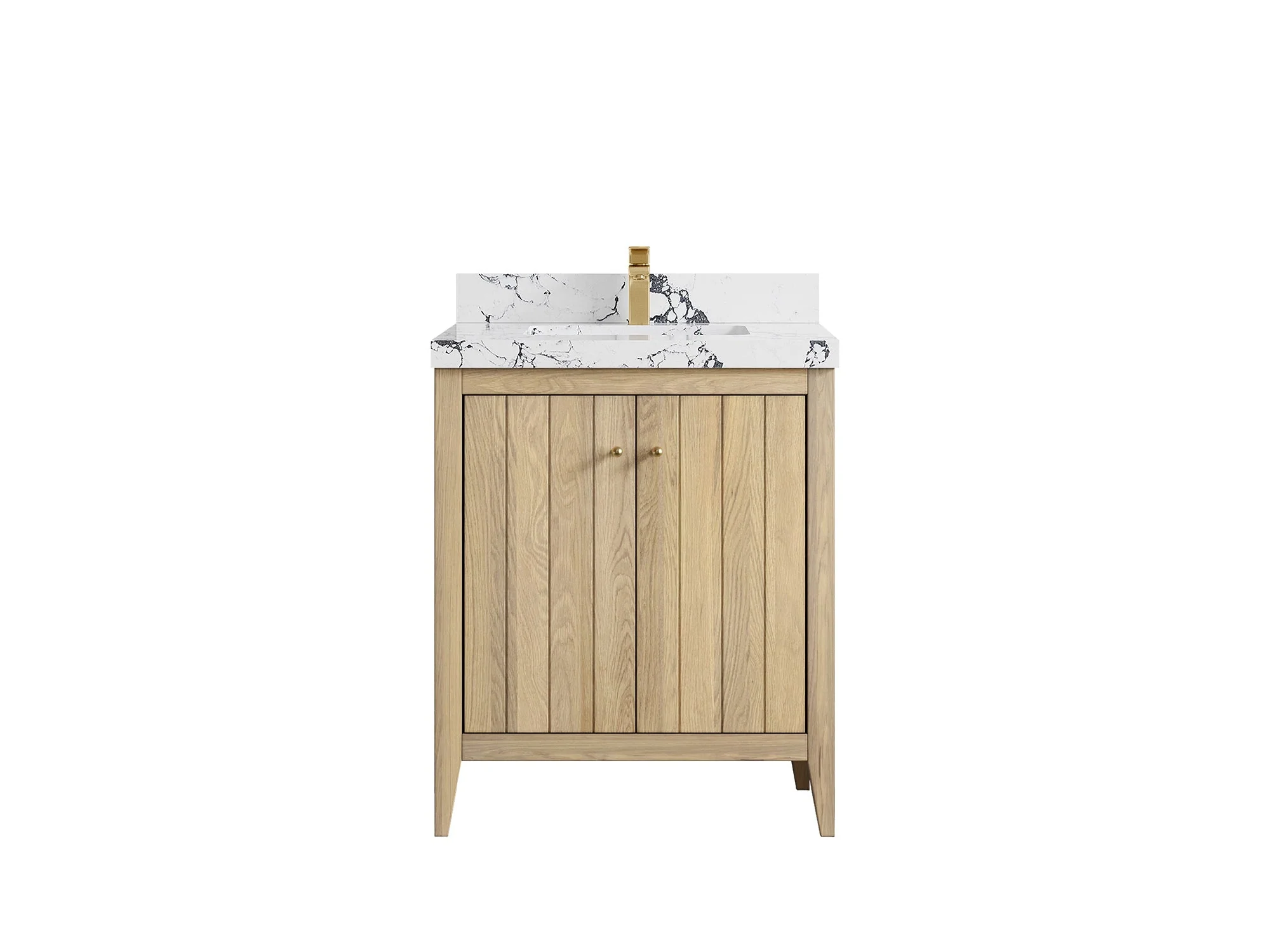 Atlanta White Oak 30 in. W x 22 in. D Single Sink Bathroom Vanity - Image 46