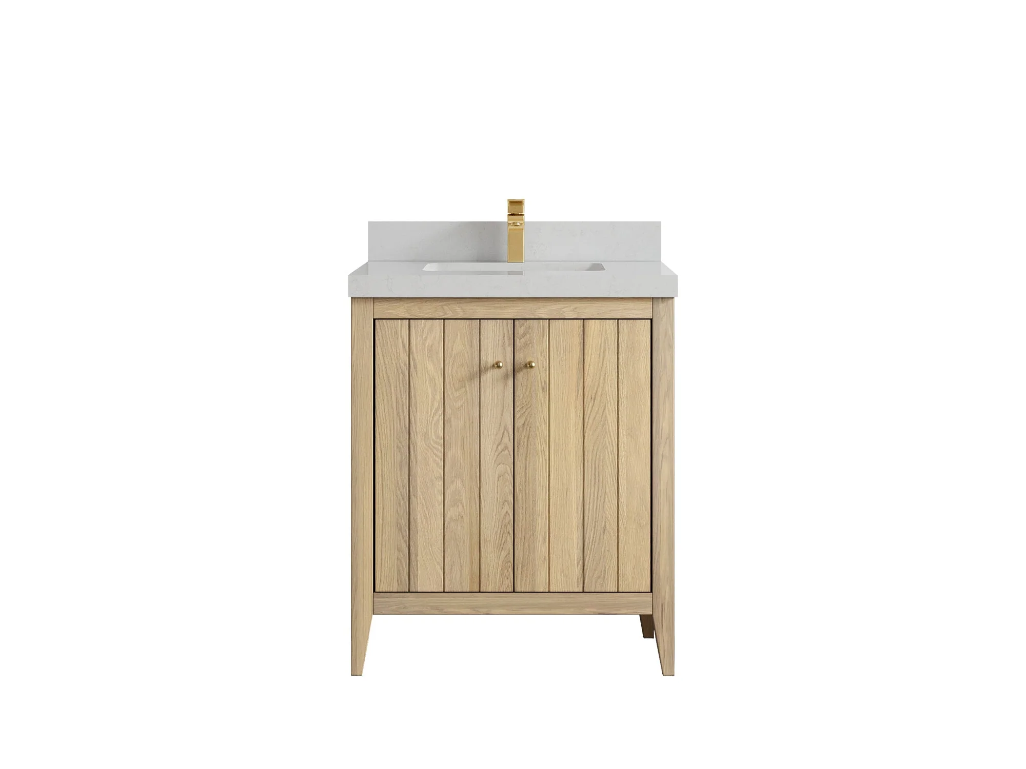 Atlanta White Oak 30 in. W x 22 in. D Single Sink Bathroom Vanity - Image 49