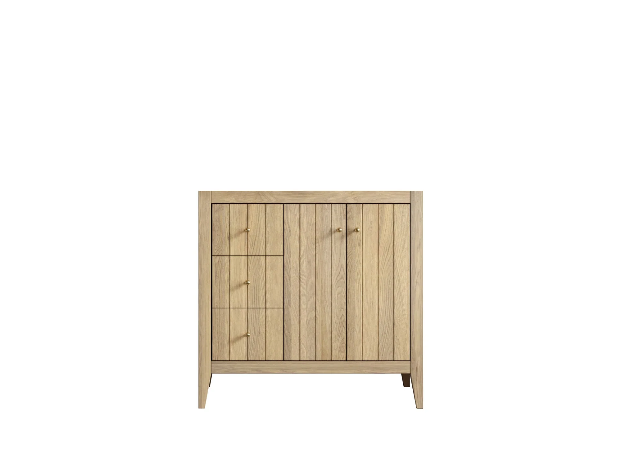 Atlanta White Oak 36 W x 22 D Center Sink Vanity for Elegant Bathrooms - Image 6