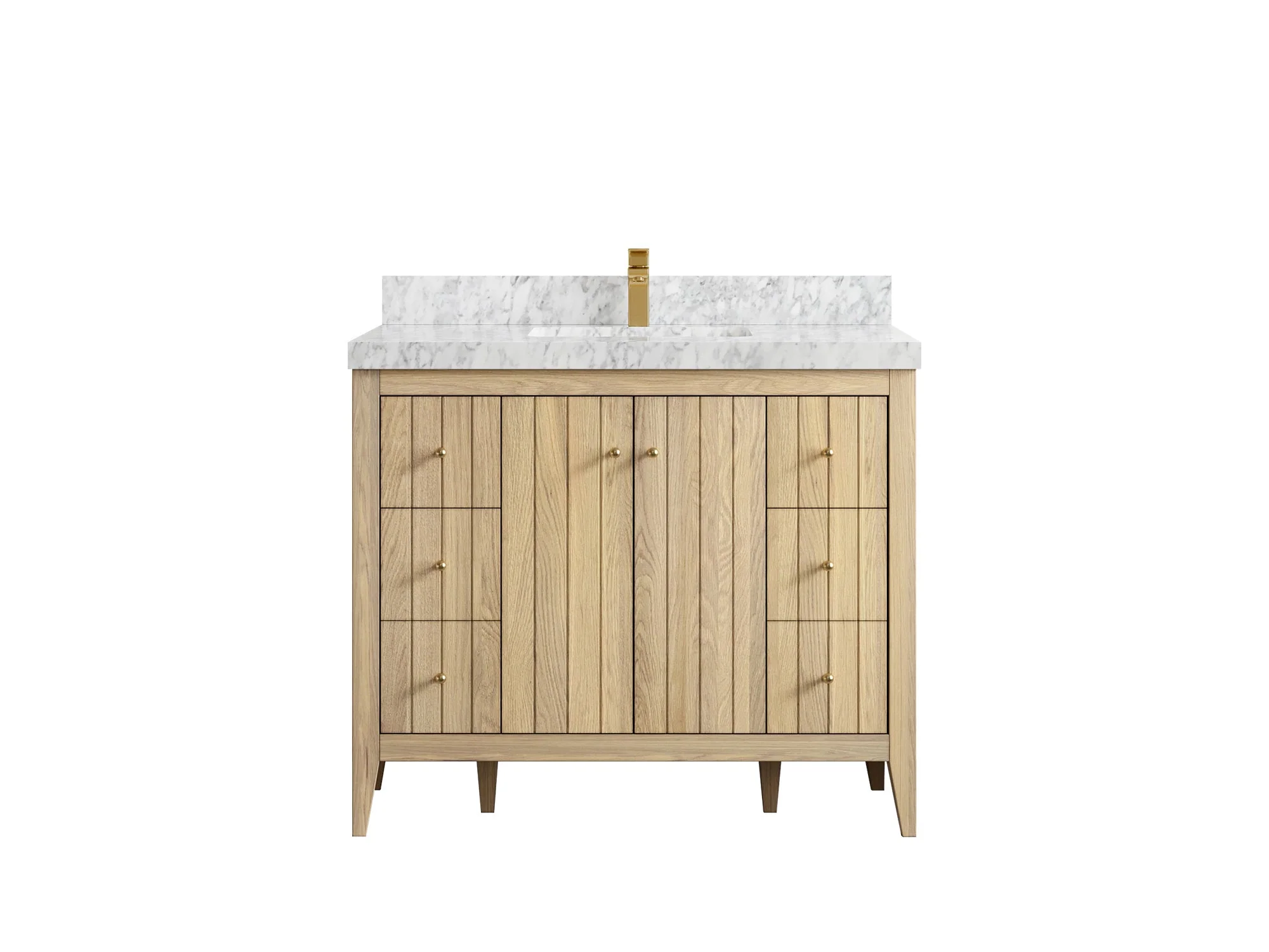 Atlanta White Oak 42 in. W x 22 in. D Single Sink Bathroom Vanity - Image 11