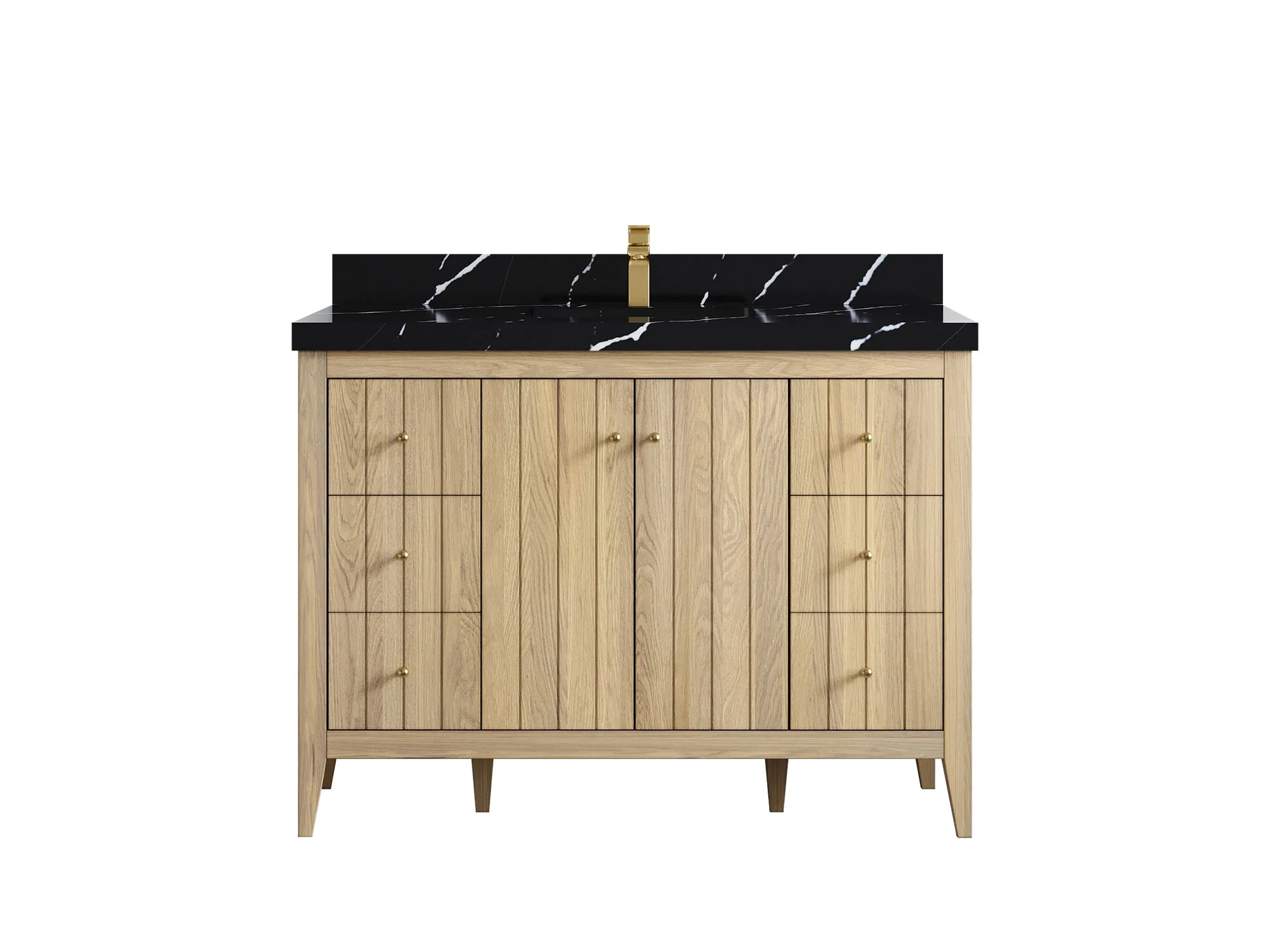 Atlanta White Oak 48 in. W x 22 in. D Single Sink Bathroom Vanity - Image 9