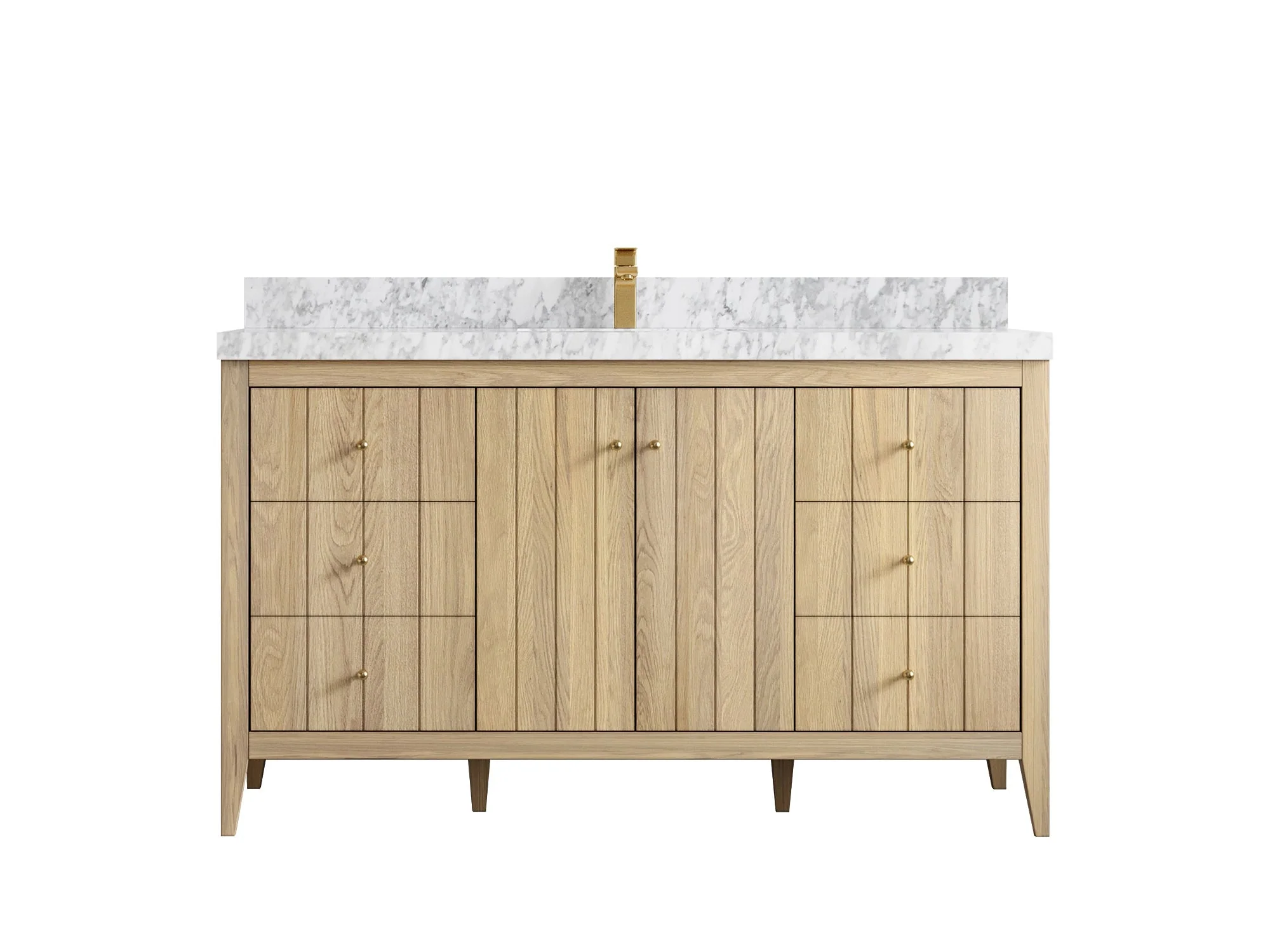 Atlanta White Oak 60 in. W x 22 in. D Single Sink Bathroom Vanity - Image 11