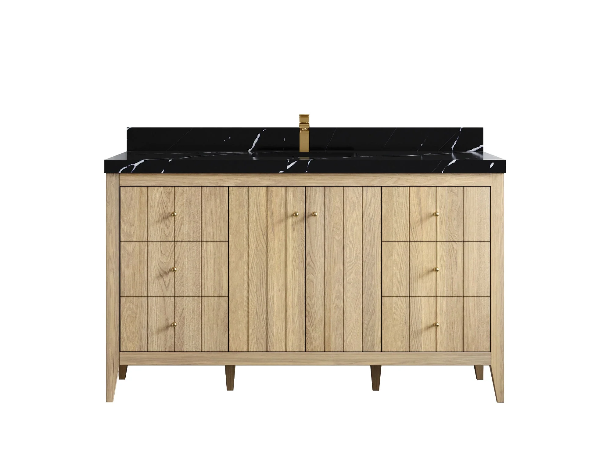 Atlanta White Oak 60 in. W x 22 in. D Single Sink Bathroom Vanity - Image 9