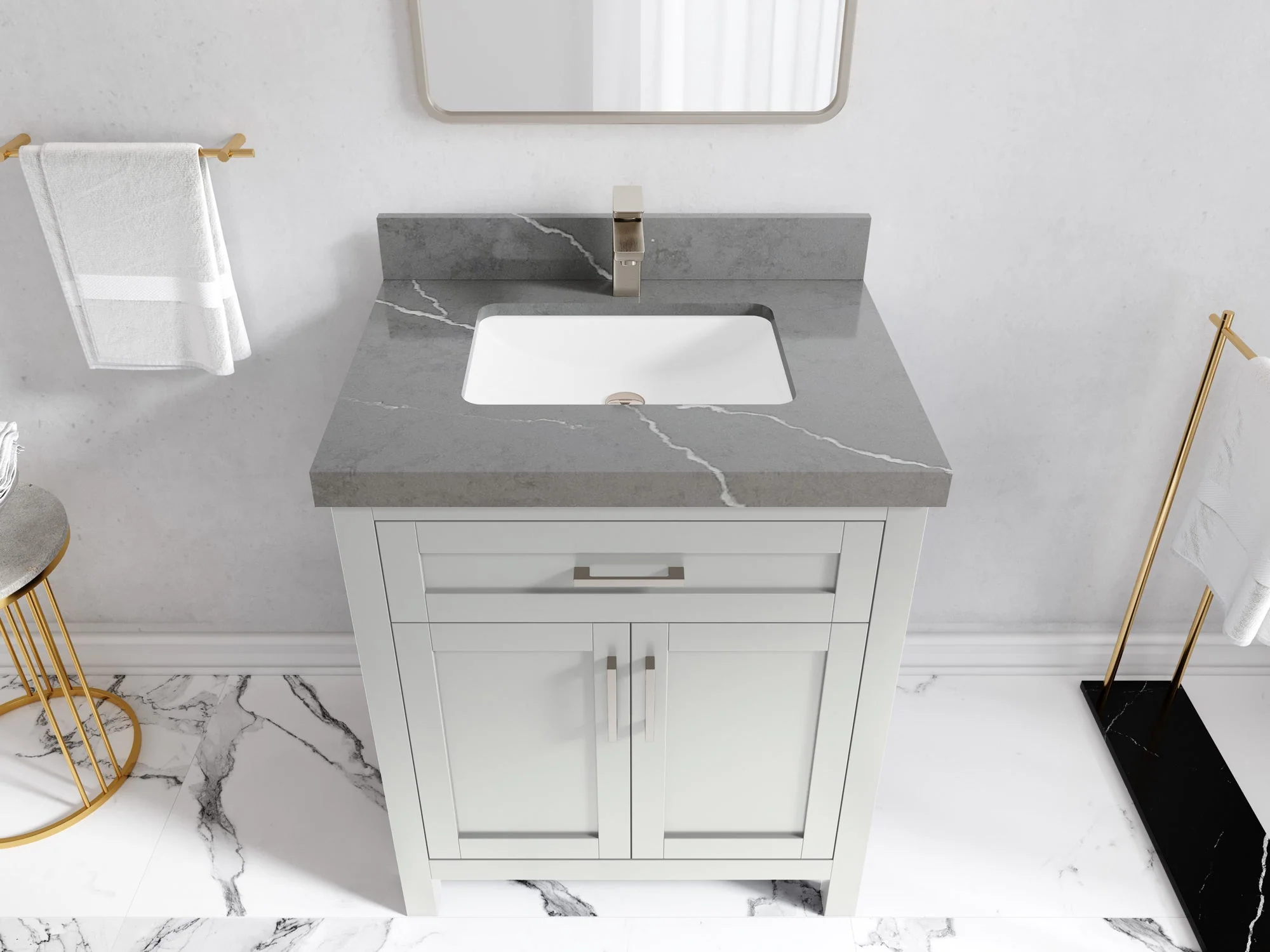 Cambridge 30 in. W x 22 in. D Single Sink Bathroom Vanity - Image 41