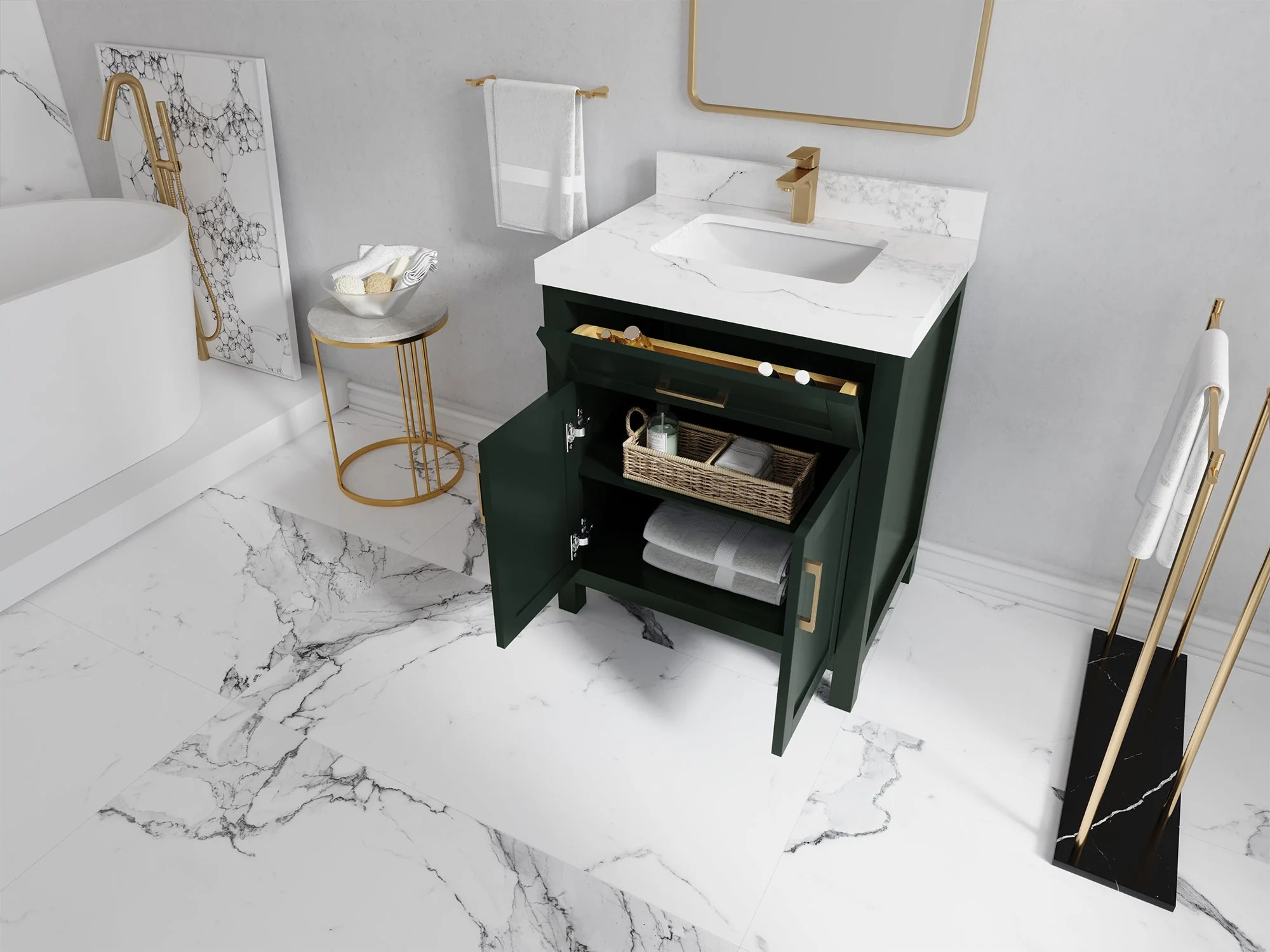 Cambridge 30 in. W x 22 in. D Single Sink Bathroom Vanity - Image 3