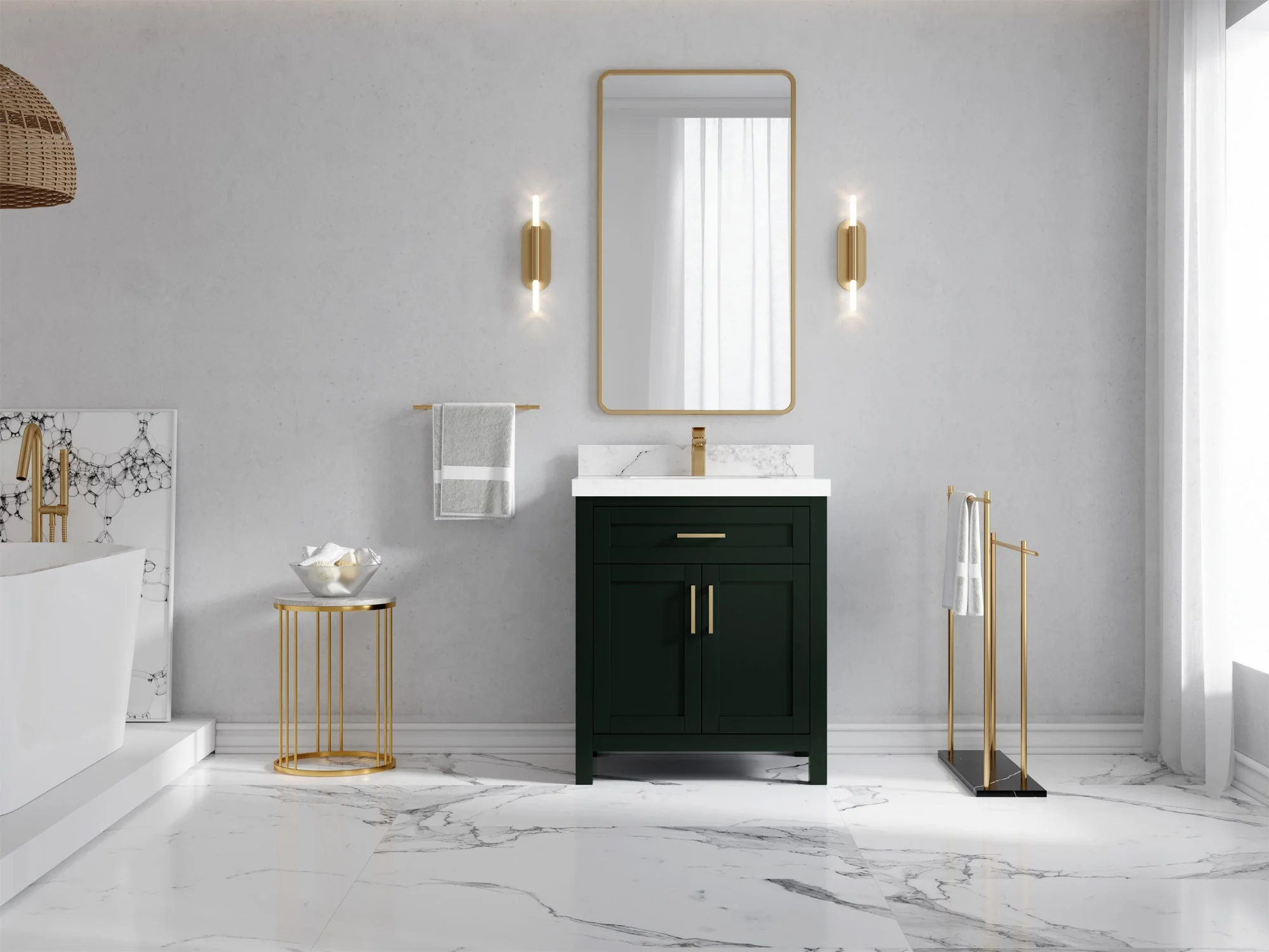 Cambridge 30 in. W x 22 in. D Single Sink Bathroom Vanity - Image 4