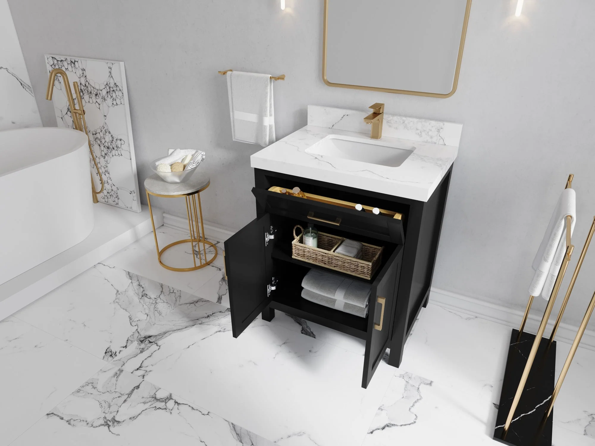 Cambridge 30 in. W x 22 in. D Single Sink Bathroom Vanity - Image 3