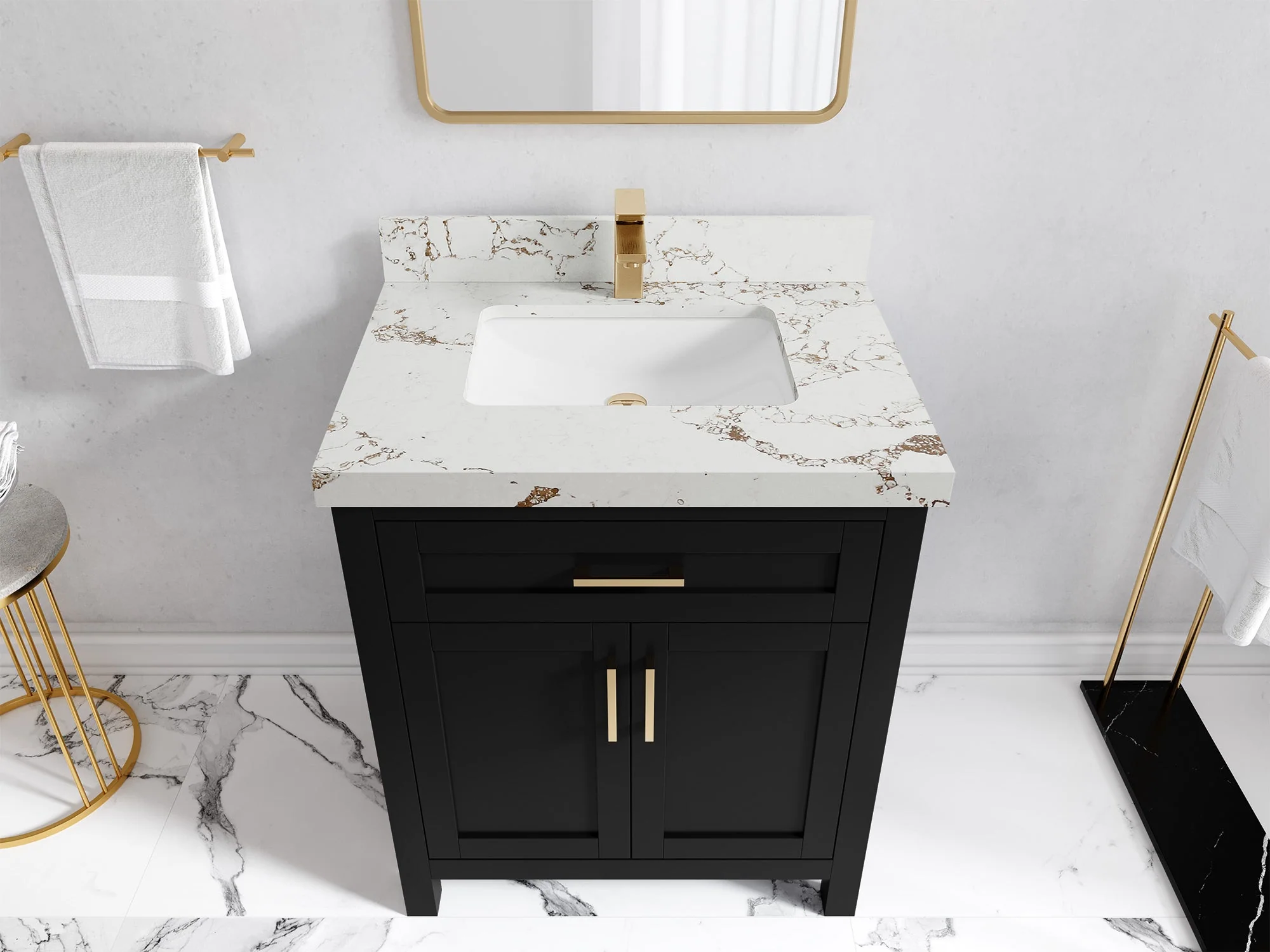 Cambridge 30 in. W x 22 in. D Single Sink Bathroom Vanity - Image 47