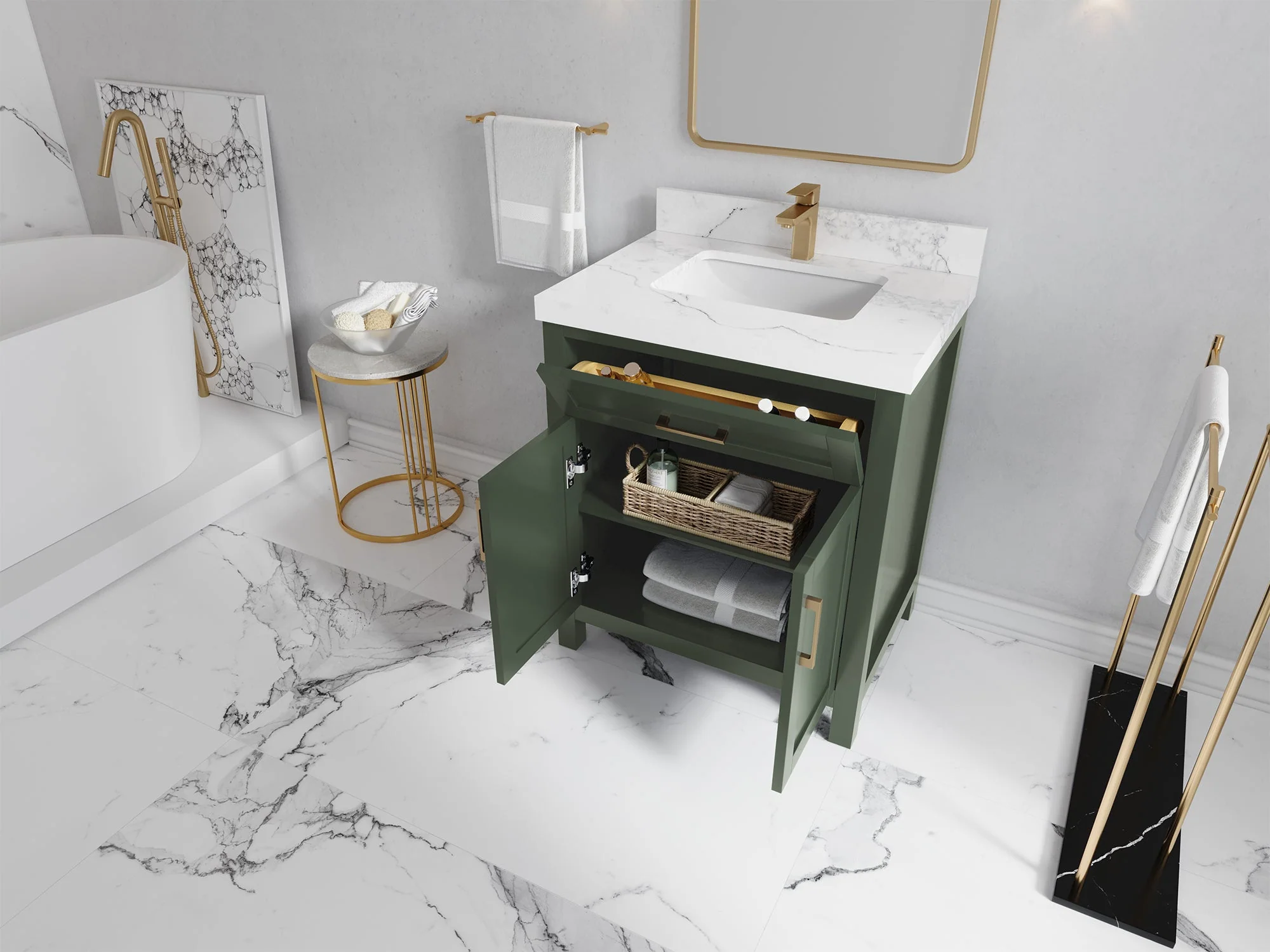 Cambridge 30 in. W x 22 in. D Single Sink Bathroom Vanity - Image 3