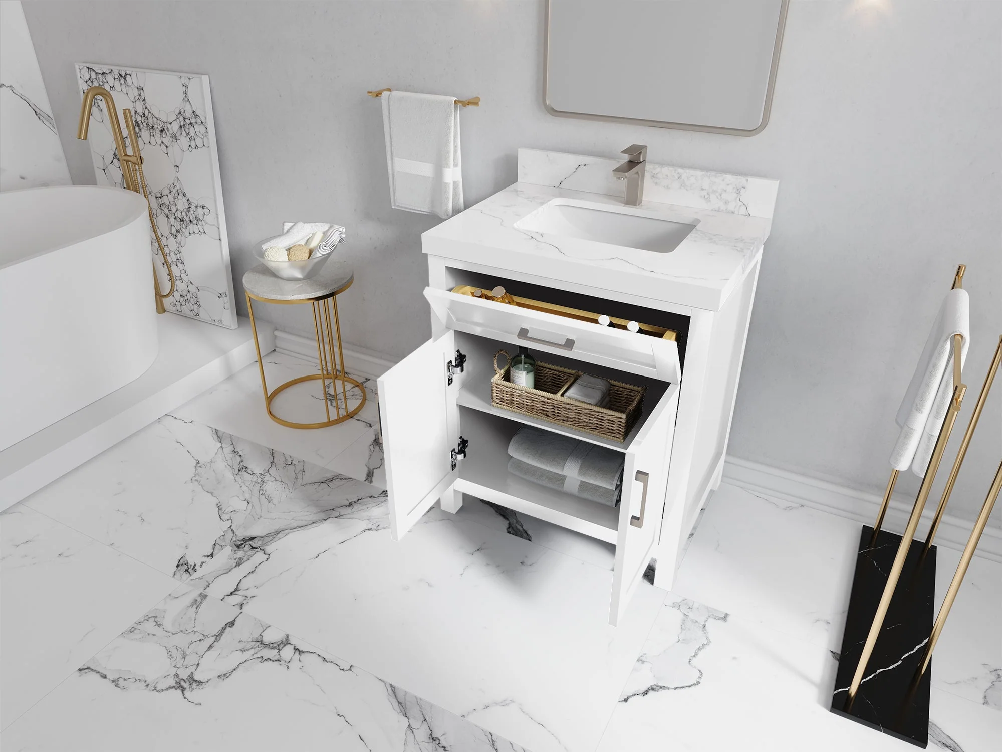 Cambridge 30 in. W x 22 in. D Single Sink Bathroom Vanity - Image 3