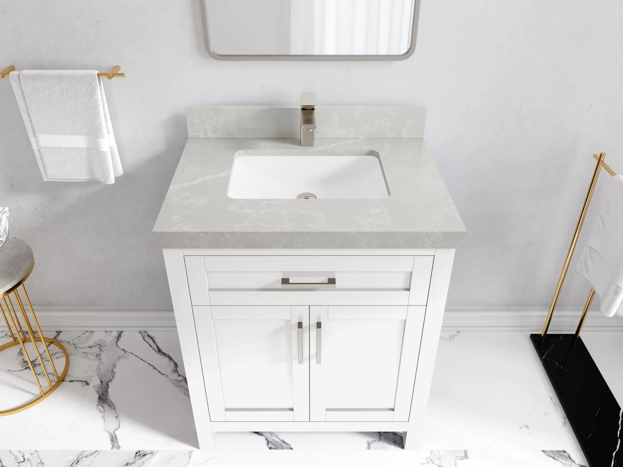 Cambridge 30 in. W x 22 in. D Single Sink Bathroom Vanity - Image 35