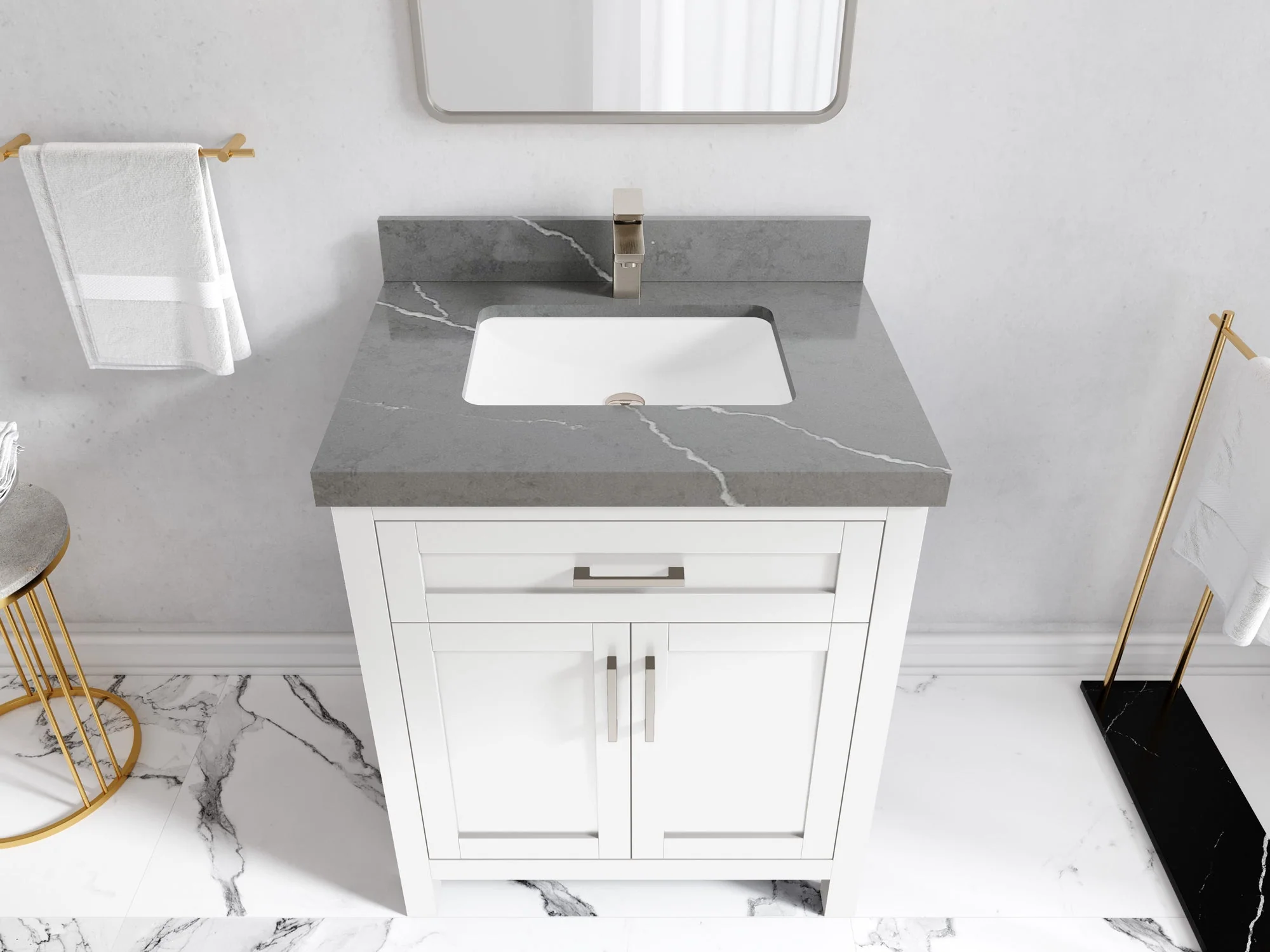 Cambridge 30 in. W x 22 in. D Single Sink Bathroom Vanity - Image 37