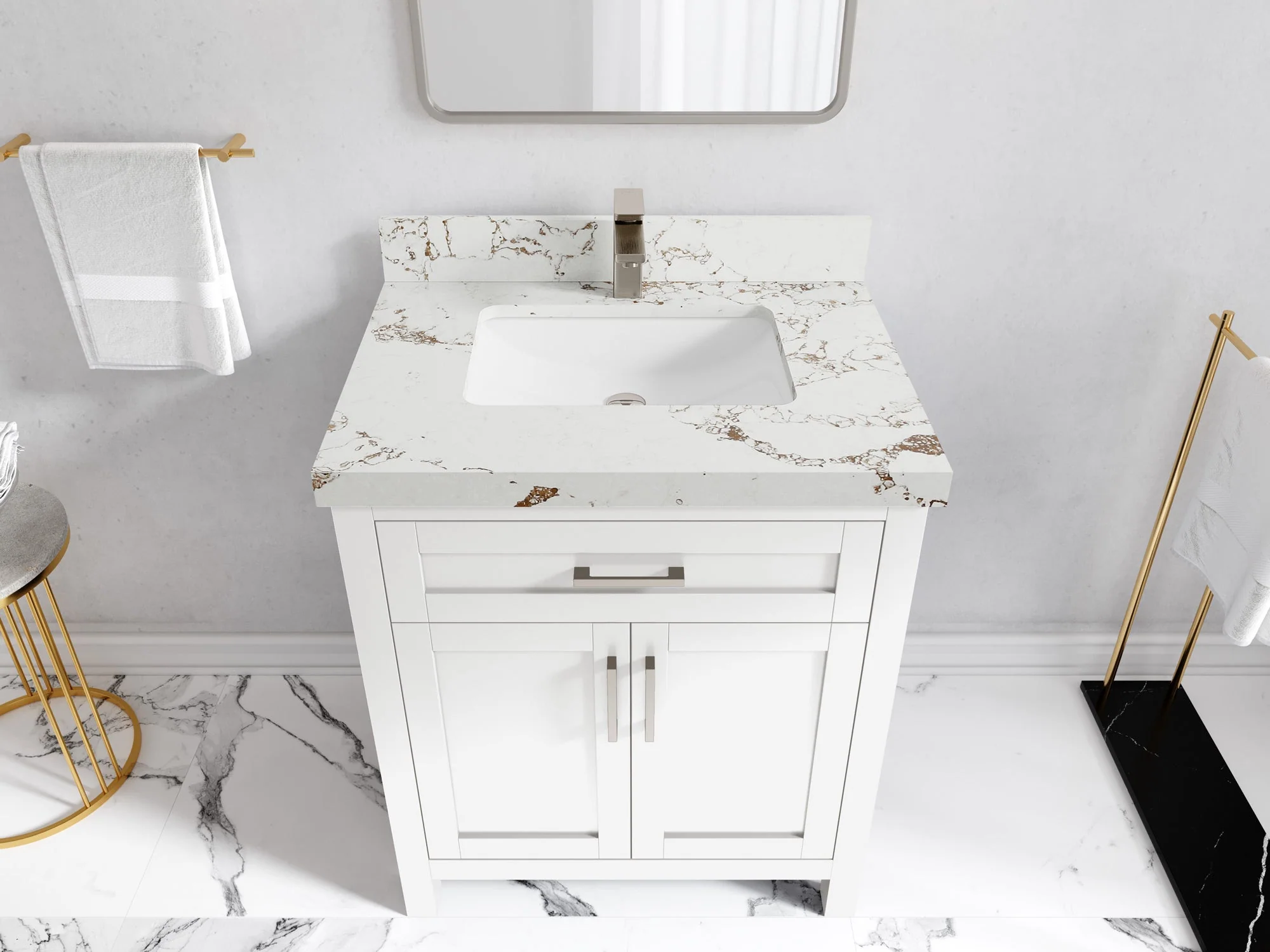 Cambridge 30 in. W x 22 in. D Single Sink Bathroom Vanity - Image 41
