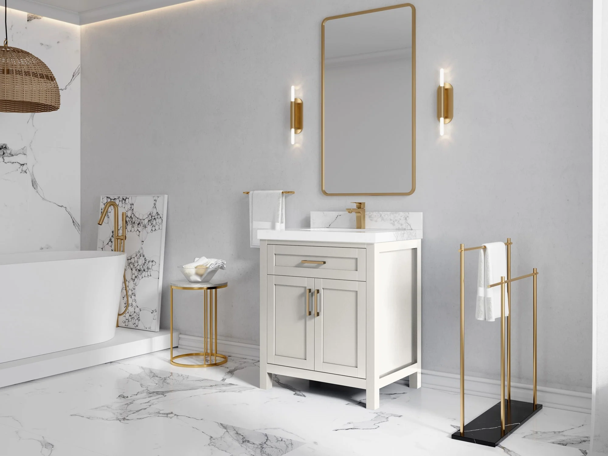 Cambridge 30 in. W x 22 in. D Single Sink Bathroom Vanity - Image 3