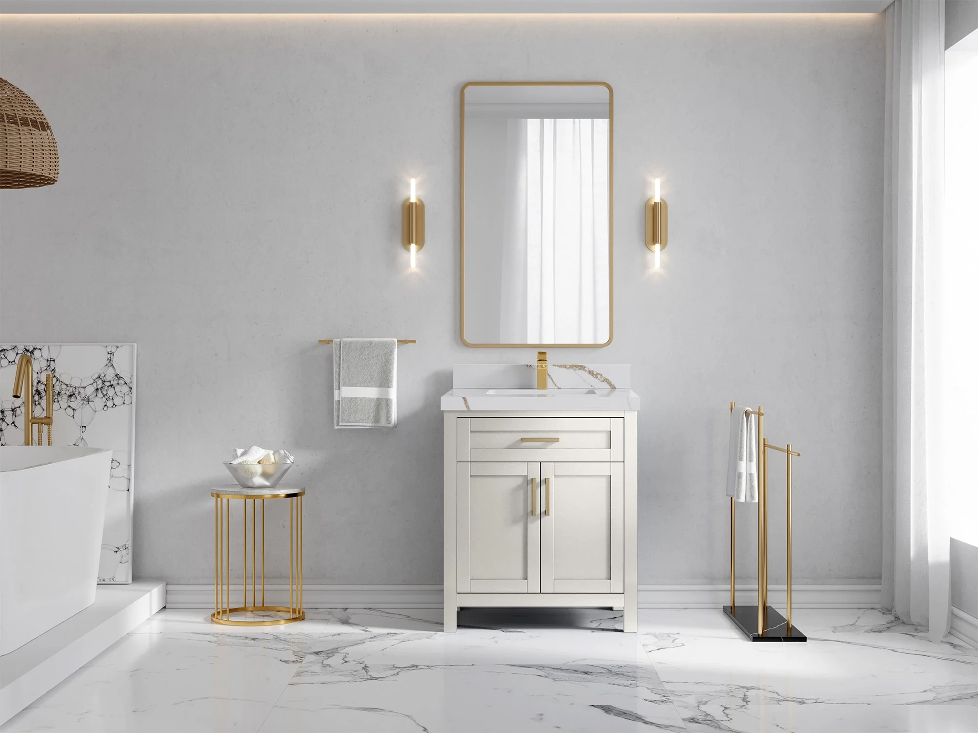 Cambridge 30 in. W x 22 in. D Single Sink Bathroom Vanity - Image 4