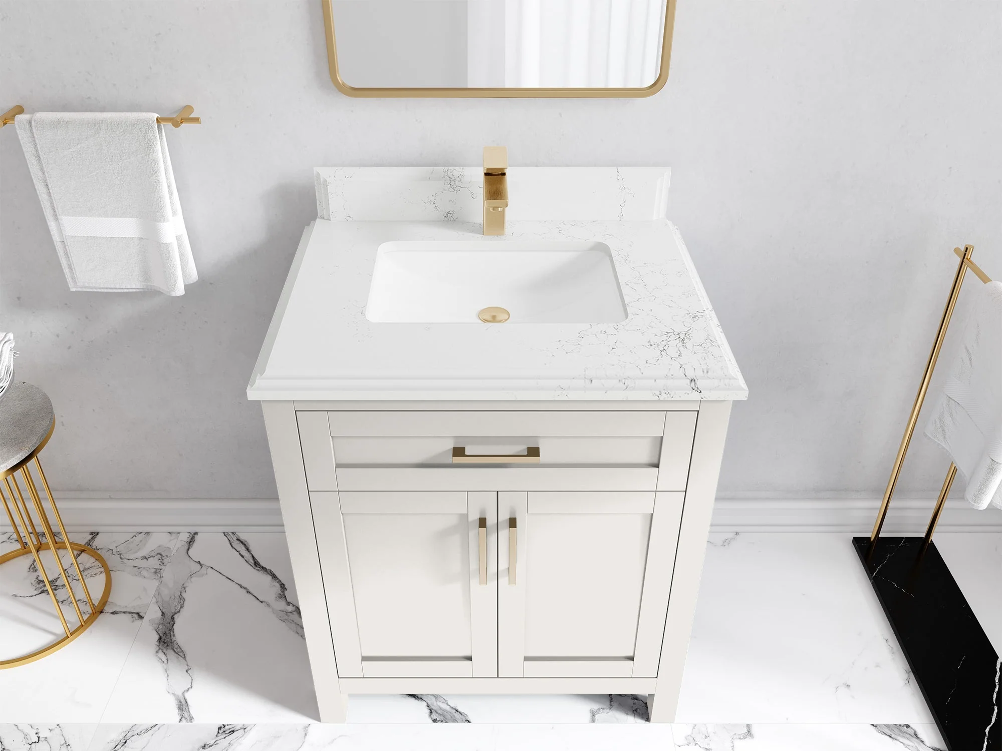 Cambridge 30 in. W x 22 in. D Single Sink Bathroom Vanity - Image 46
