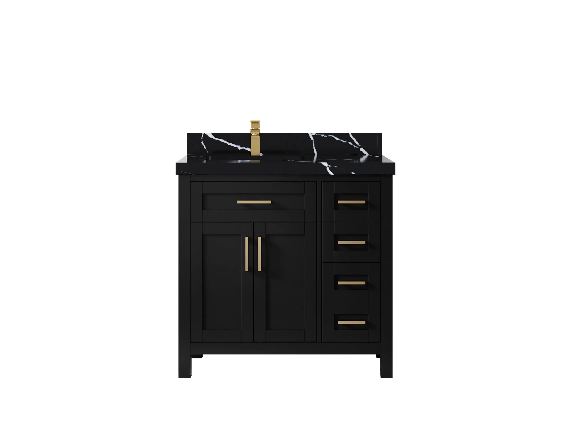 Cambridge 36 in. W x 22 in. D Left Offset Sink Bathroom Vanity - Image 14