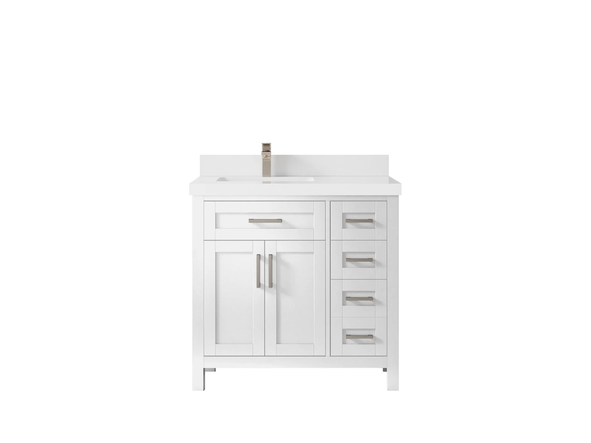 Cambridge 36 in. W x 22 in. D Left Offset Sink Bathroom Vanity - Image 16