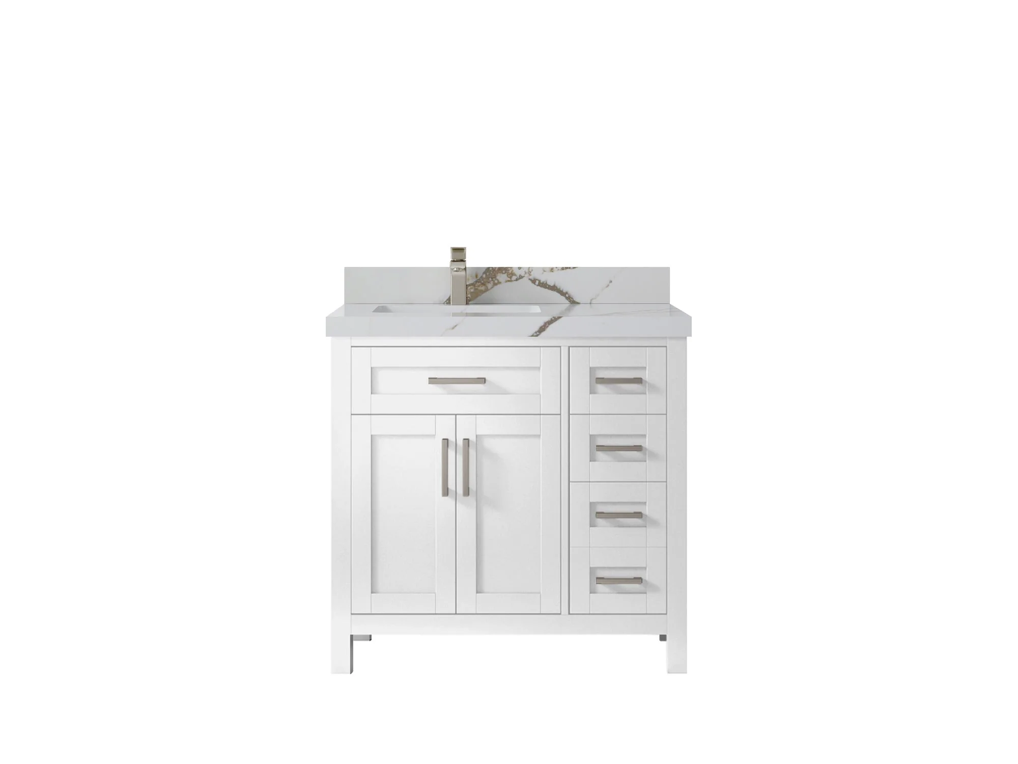 Cambridge 36 in. W x 22 in. D Left Offset Sink Bathroom Vanity - Image 20