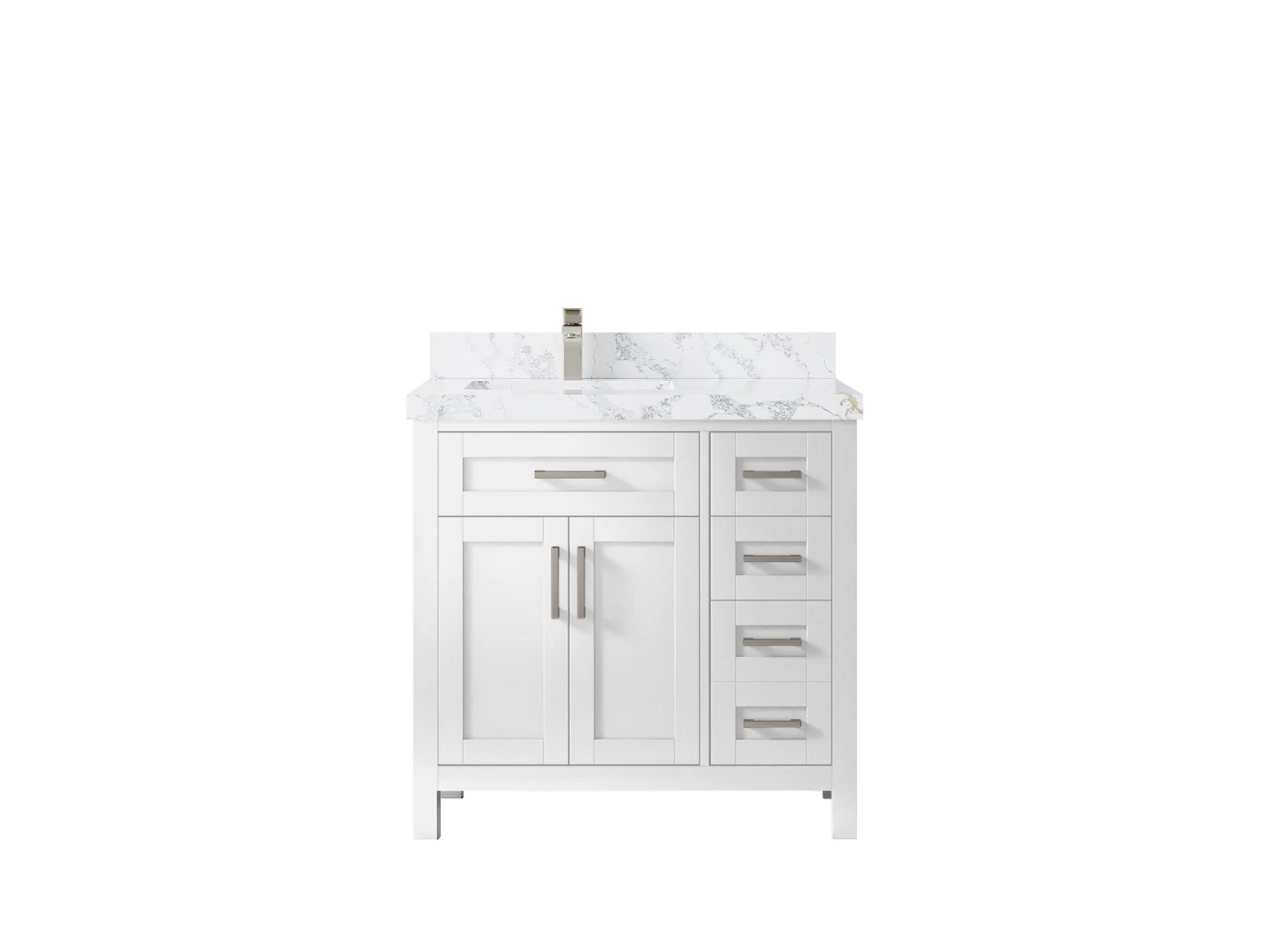 Cambridge 36 in. W x 22 in. D Left Offset Sink Bathroom Vanity - Image 26