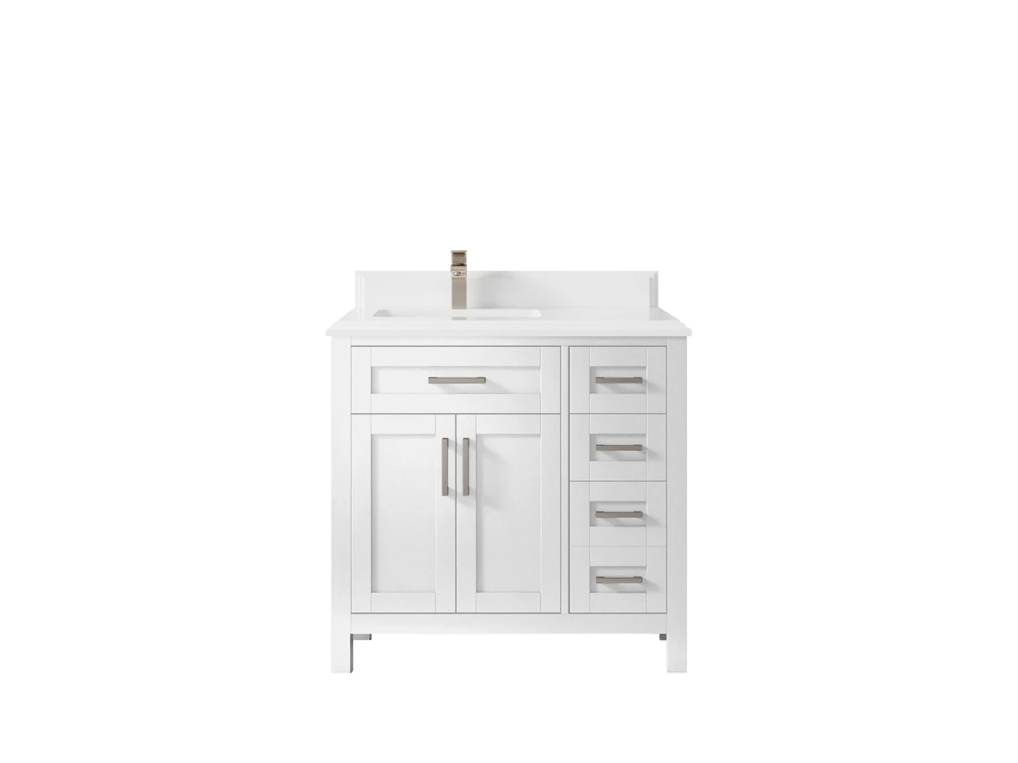 Cambridge 36 in. W x 22 in. D Left Offset Sink Bathroom Vanity - Image 38