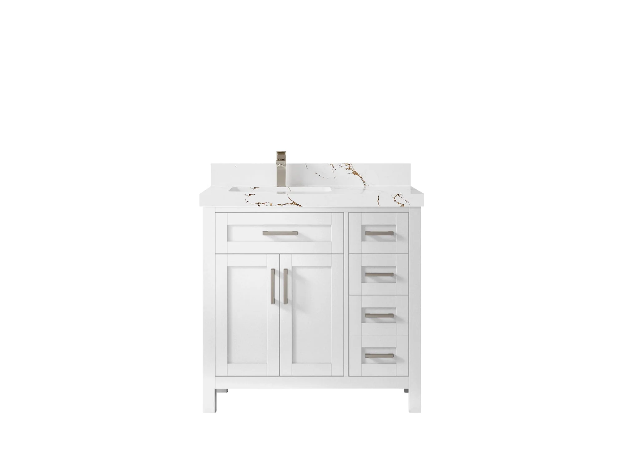 Cambridge 36 in. W x 22 in. D Left Offset Sink Bathroom Vanity - Image 46