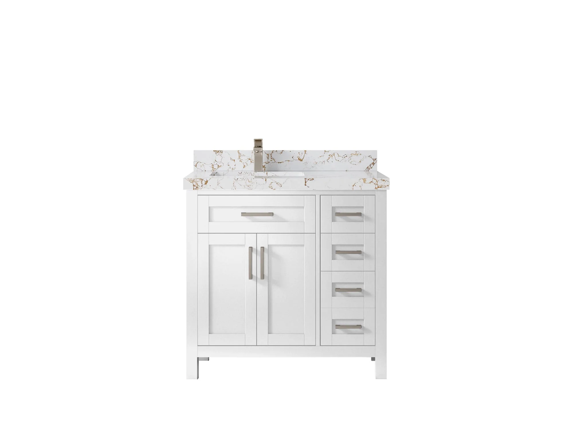 Cambridge 36 in. W x 22 in. D Left Offset Sink Bathroom Vanity - Image 48