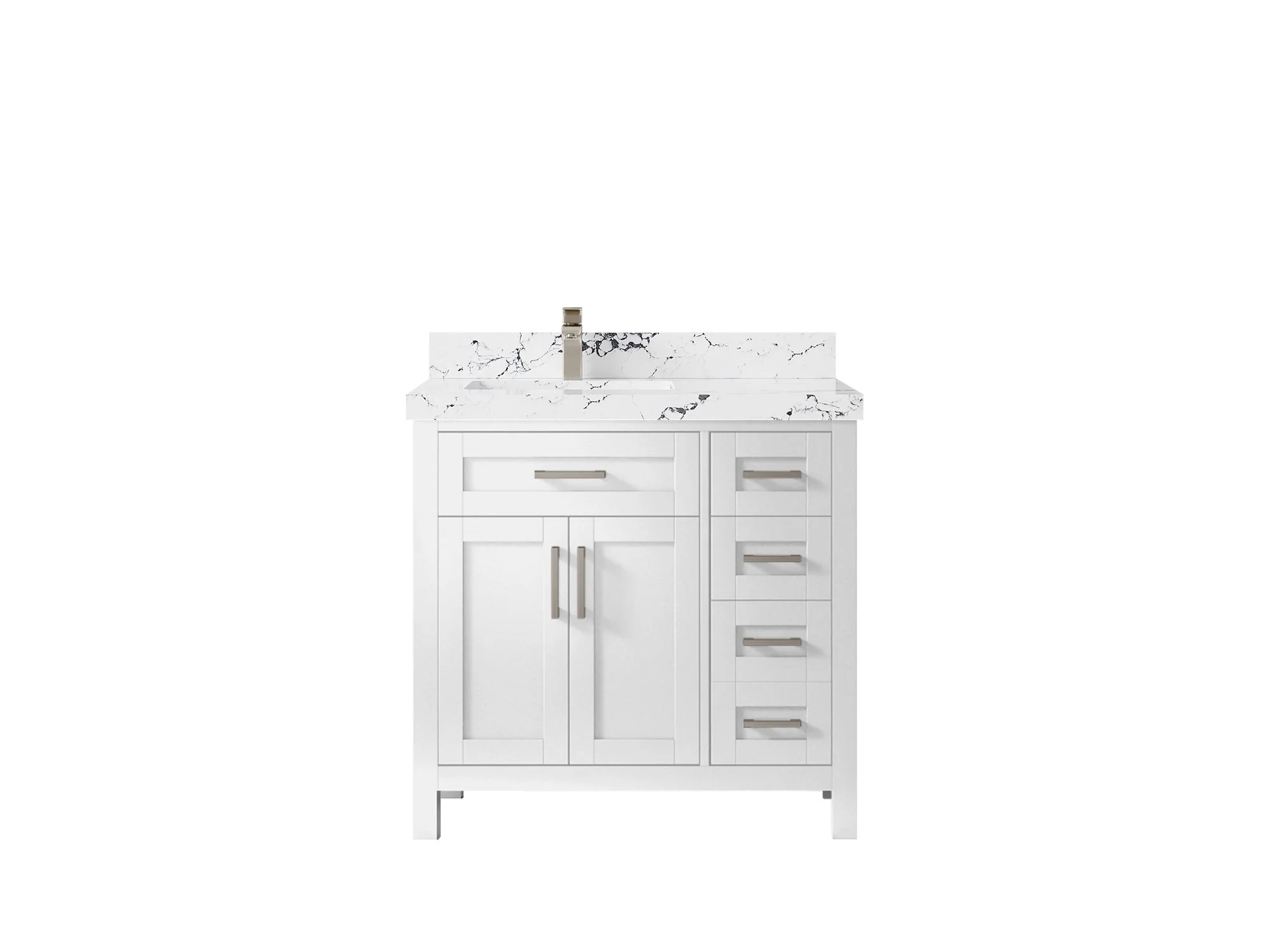 Cambridge 36 in. W x 22 in. D Left Offset Sink Bathroom Vanity - Image 50