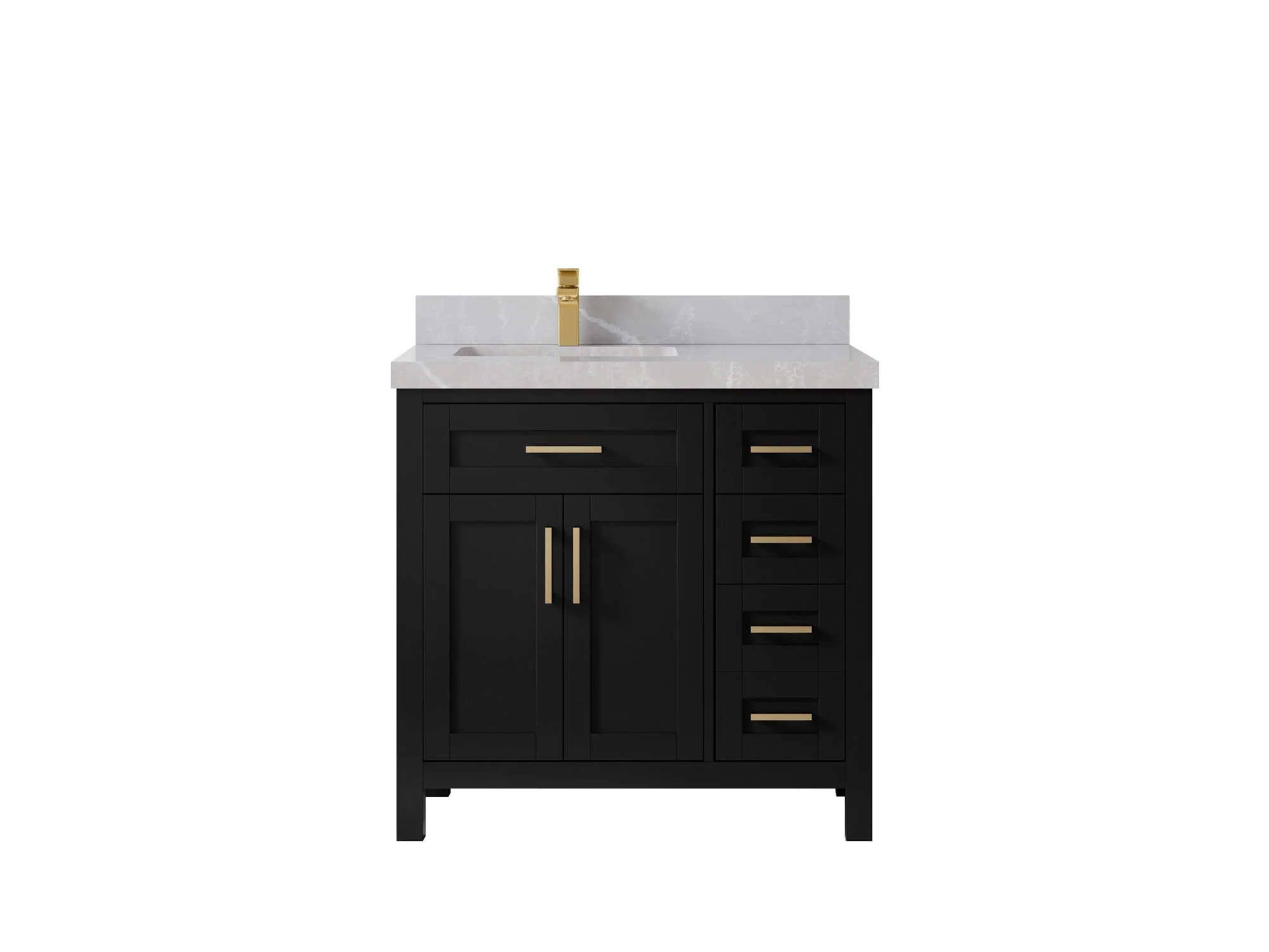 Cambridge 36 in. W x 22 in. D Left Offset Sink Bathroom Vanity - Image 38