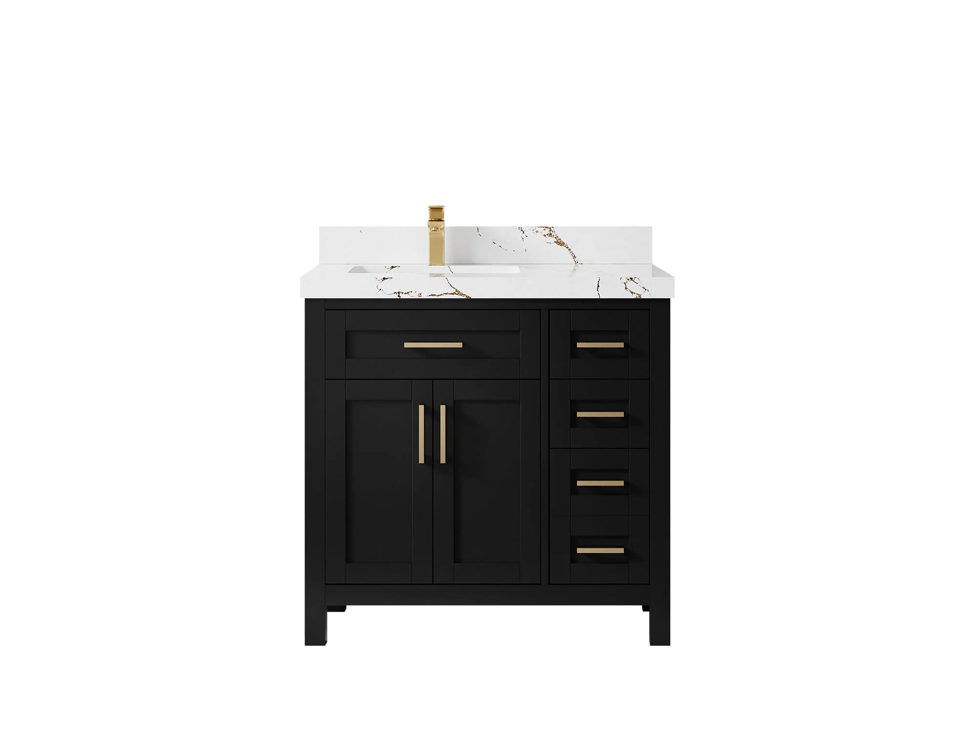 Cambridge 36 in. W x 22 in. D Left Offset Sink Bathroom Vanity - Image 40