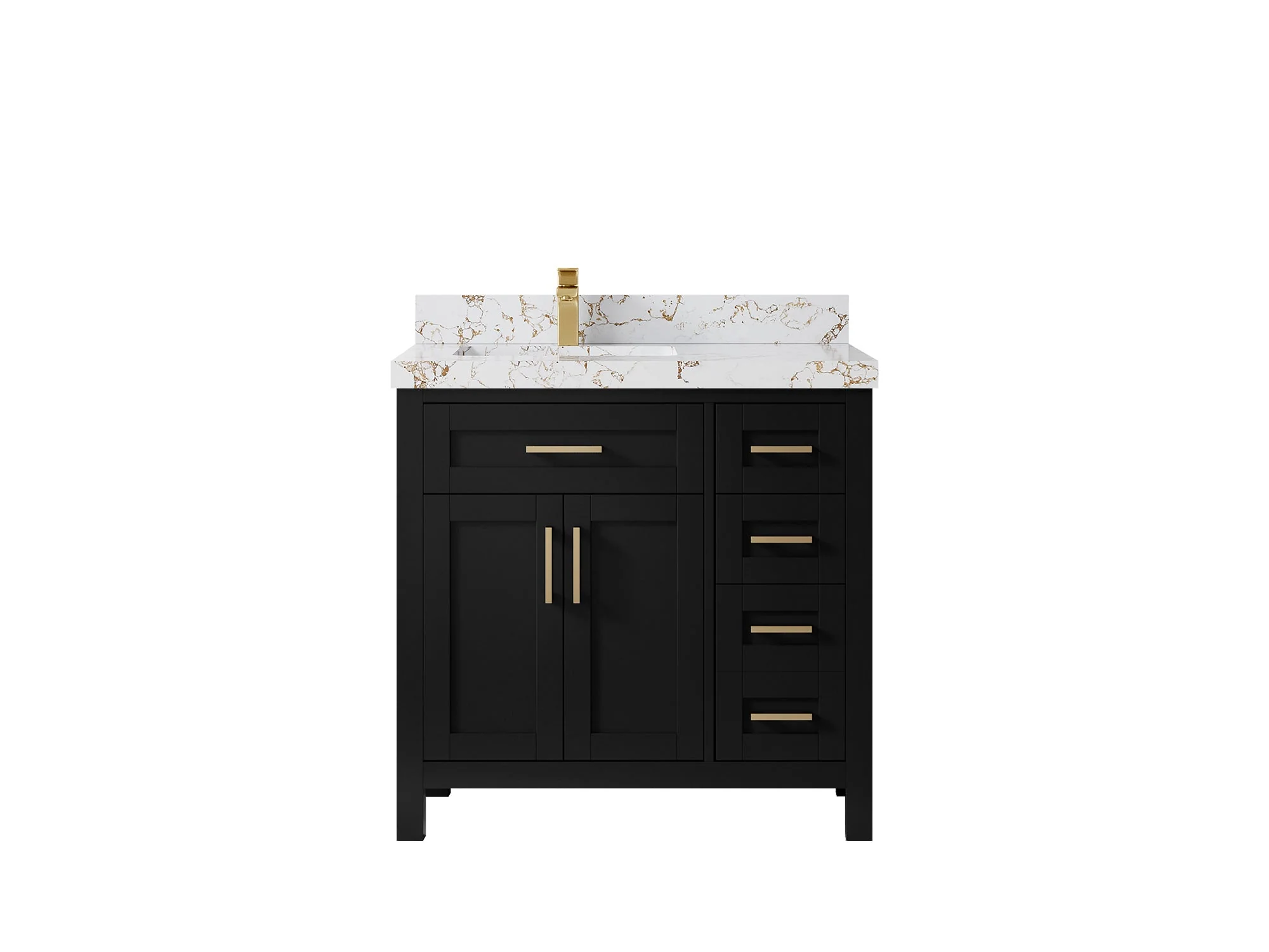 Cambridge 36 in. W x 22 in. D Left Offset Sink Bathroom Vanity - Image 42