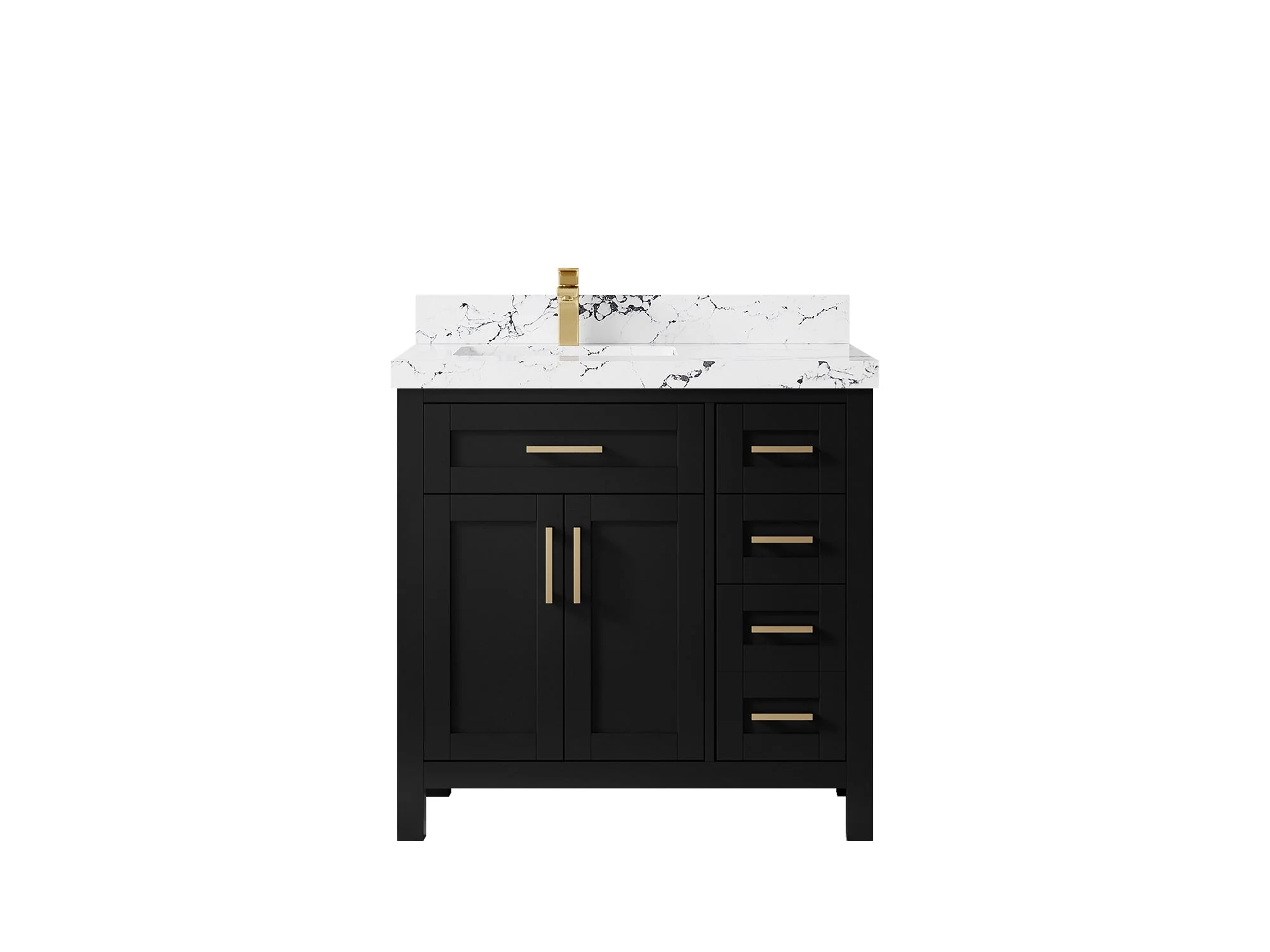 Cambridge 36 in. W x 22 in. D Left Offset Sink Bathroom Vanity - Image 44
