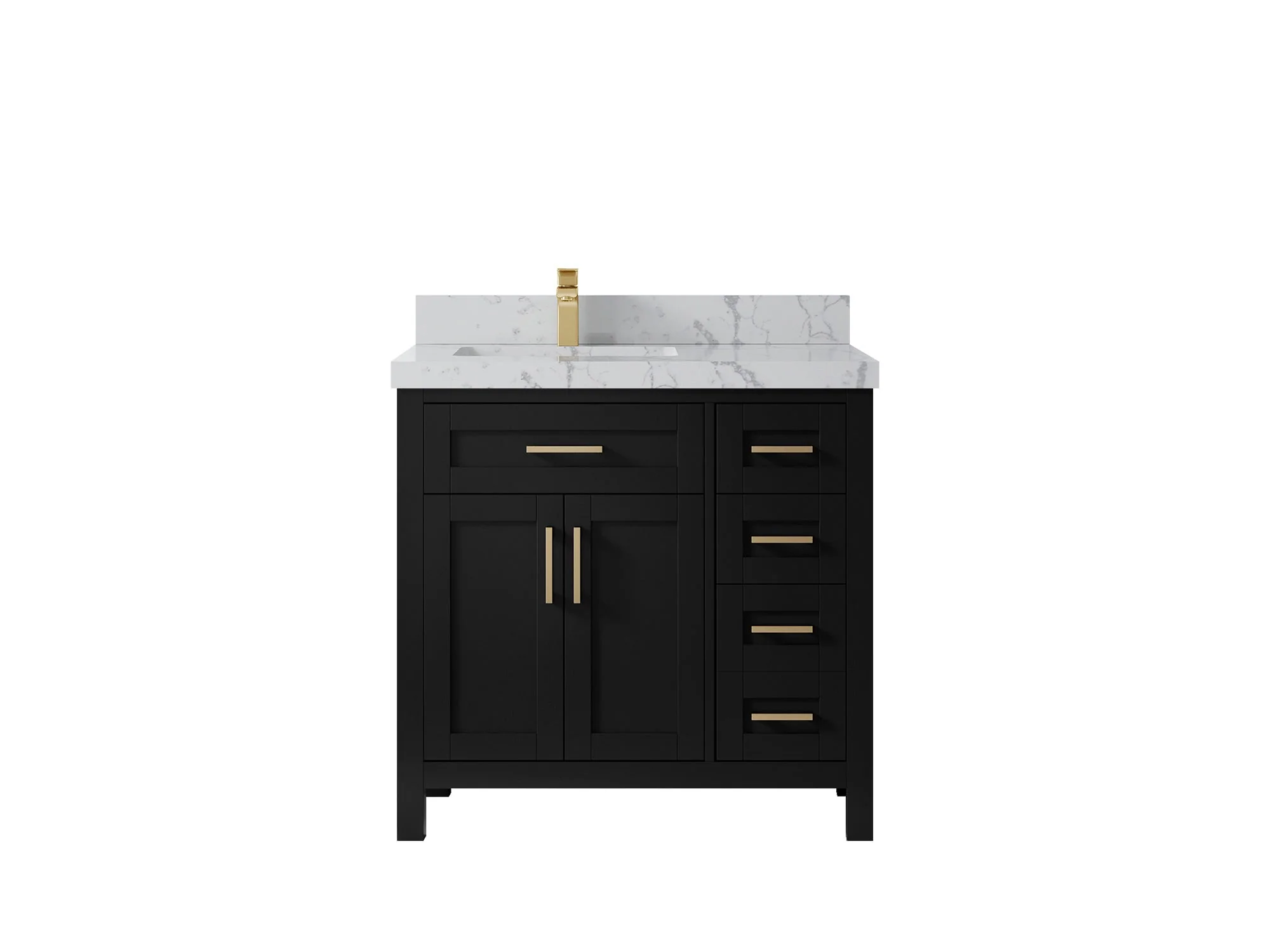 Cambridge 36 in. W x 22 in. D Left Offset Sink Bathroom Vanity - Image 46